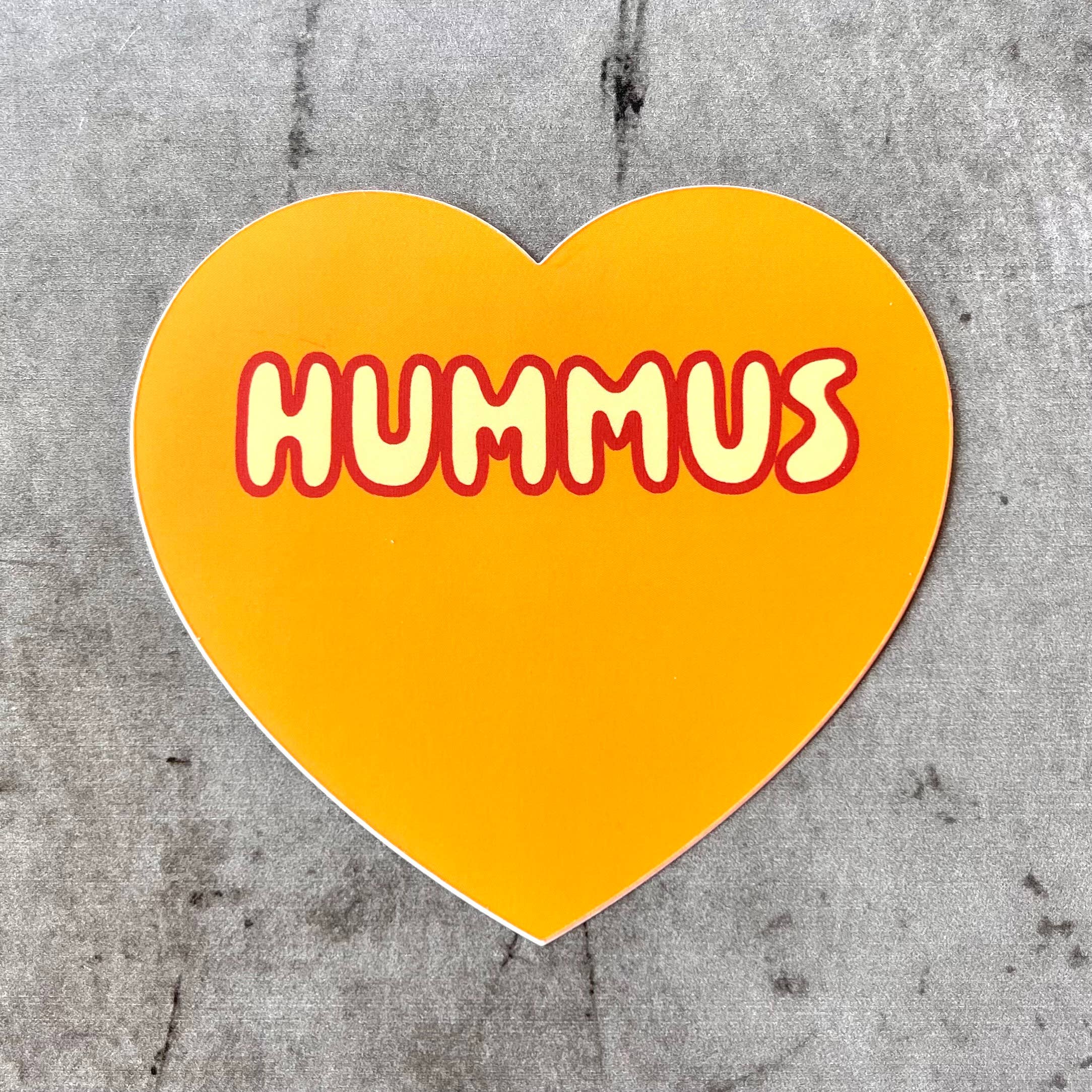 Hummus Heart Sticker - Proper