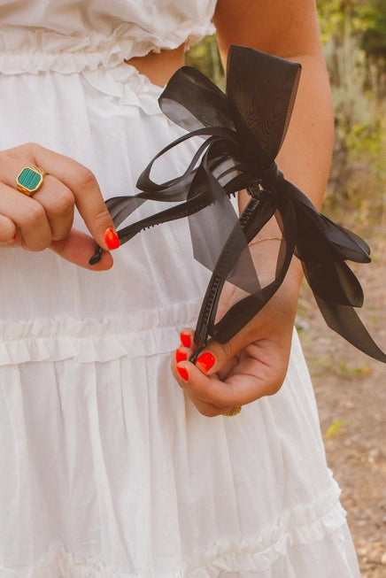 Sheer Bow Banana Claw Clip - Proper