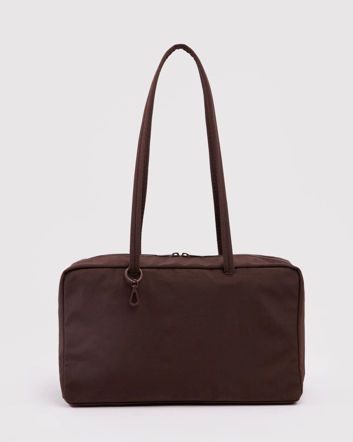 Medium Nylon Bowler Bag - Coffee - Proper