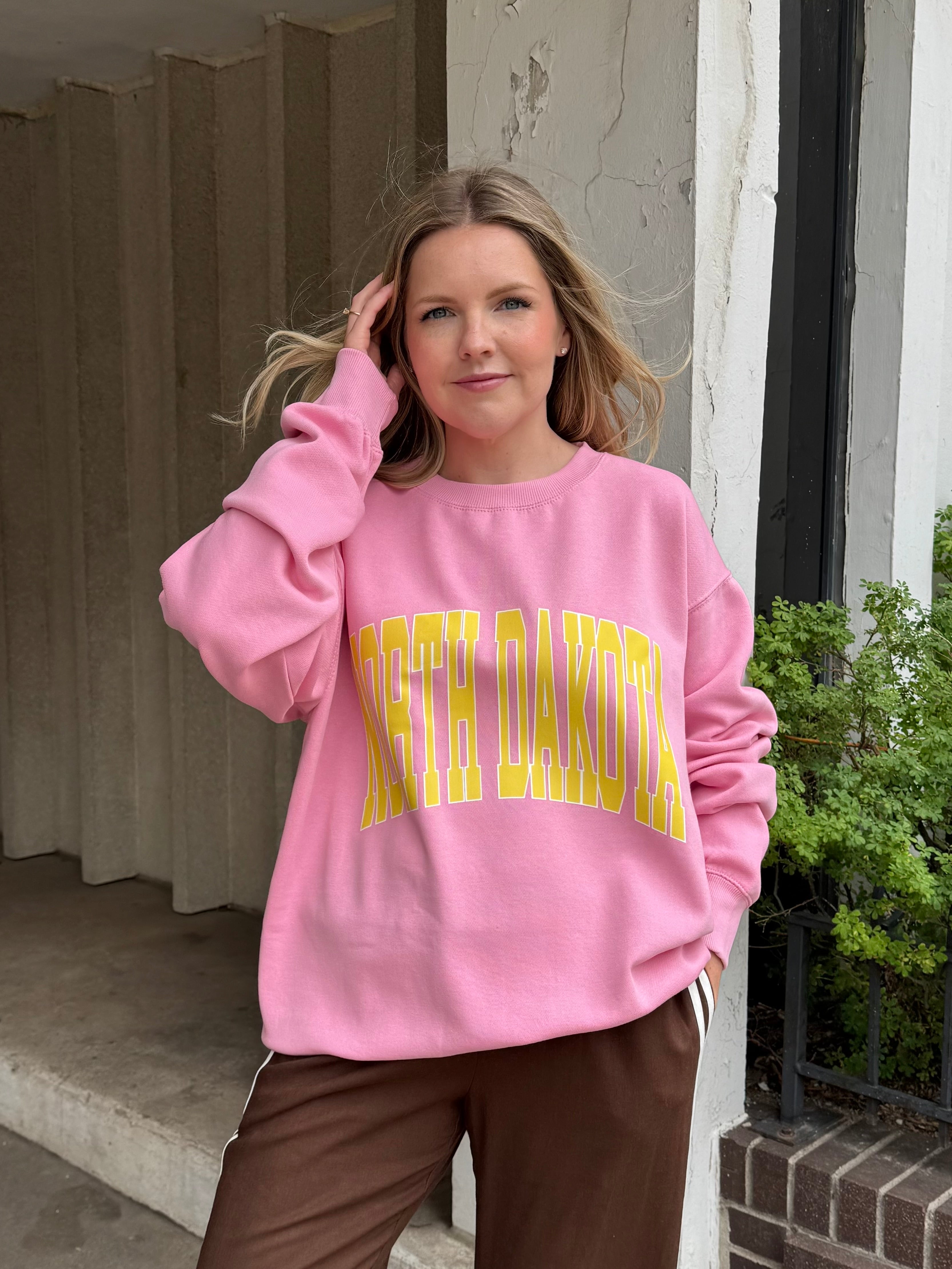 North Dakota Pink Sweatshirt