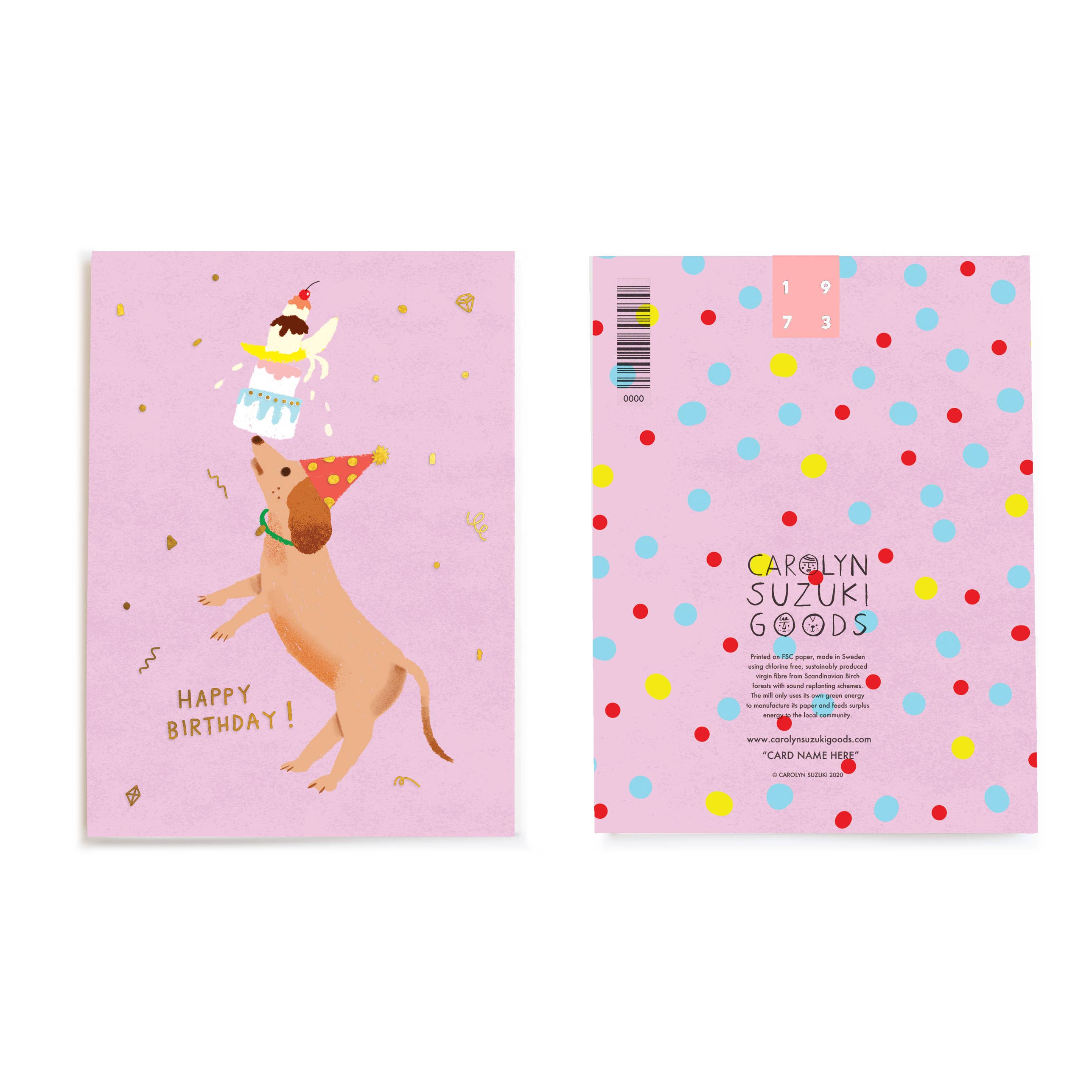 Party Dog - Birthday Card - Proper