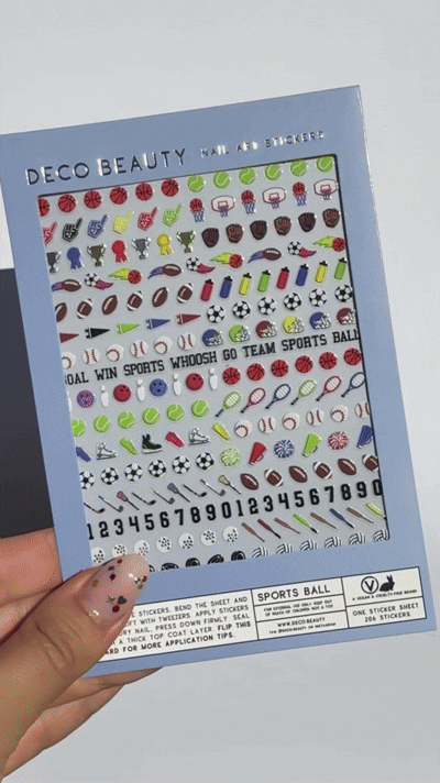 Nail Art Stickers - Sports Ball