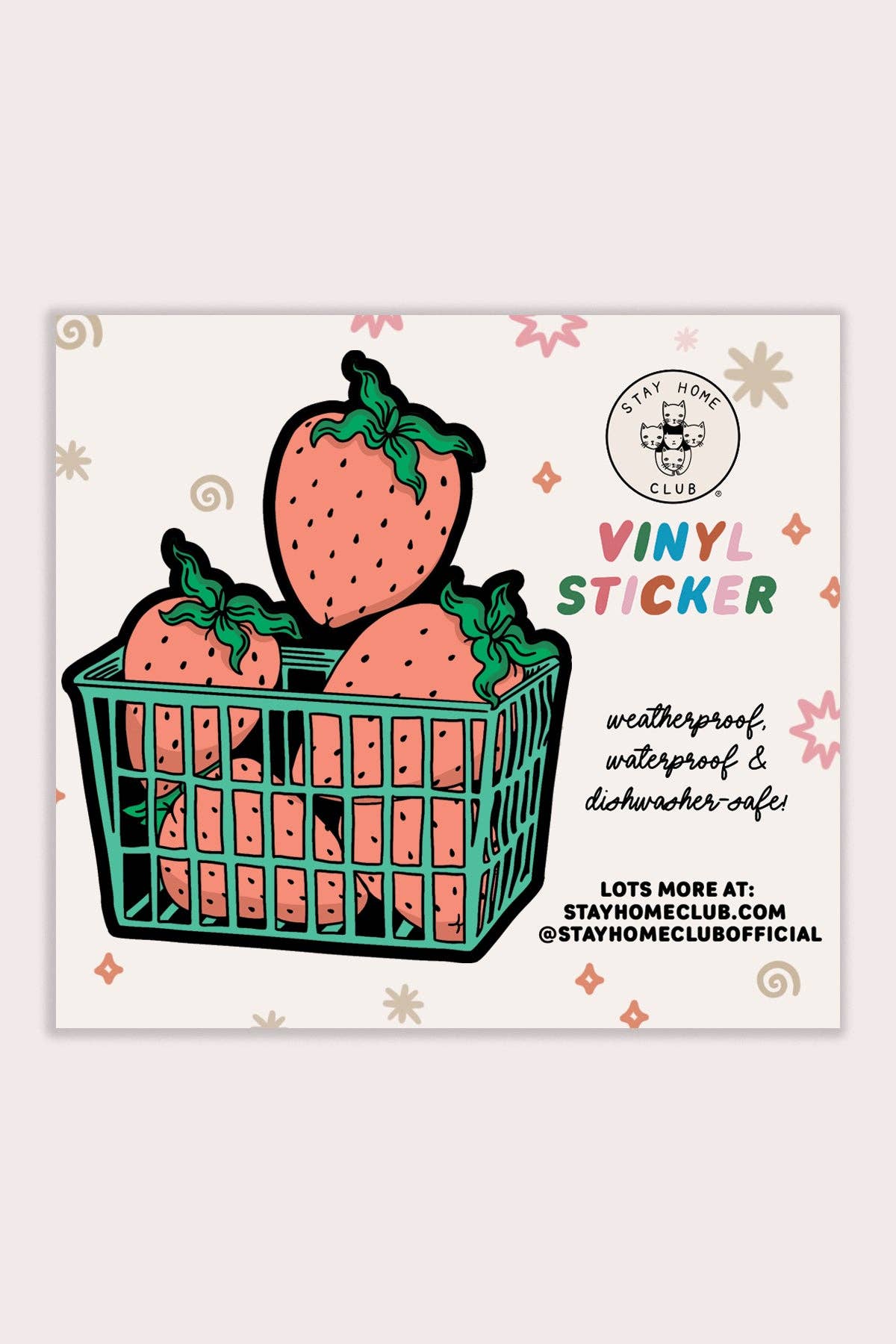 Berry Basket Vinyl Sticker - Proper