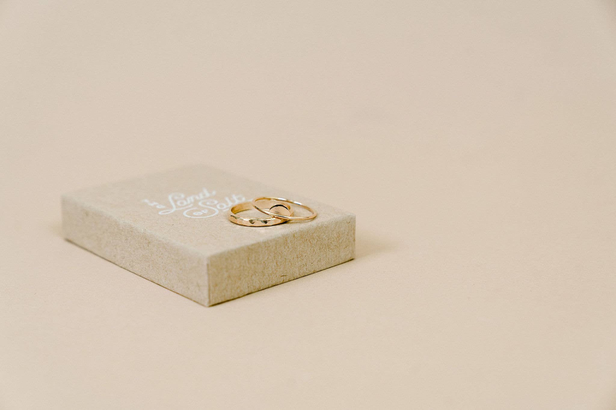 Thick Hammered Stacking Ring - Proper