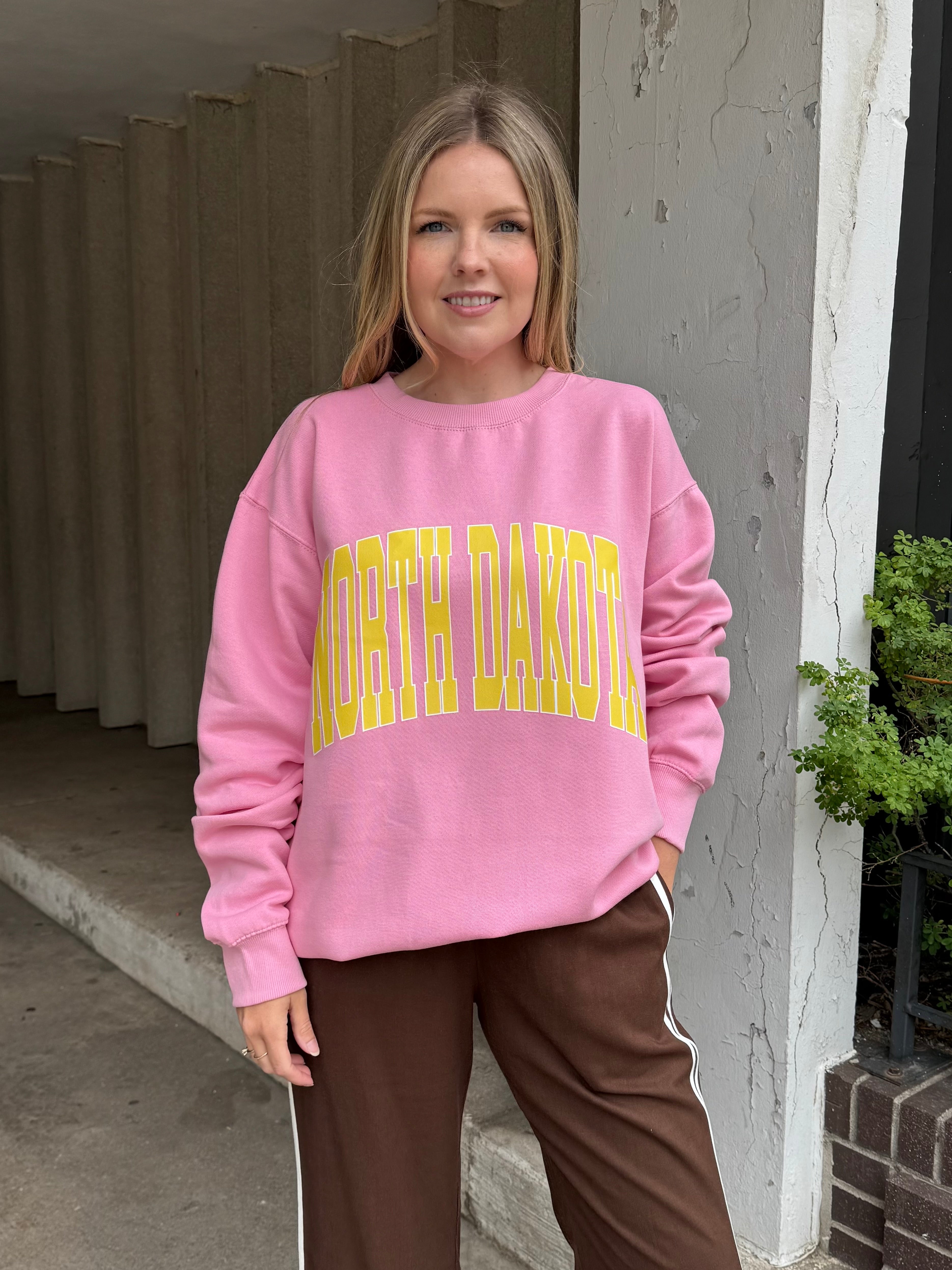 North Dakota Pink Sweatshirt