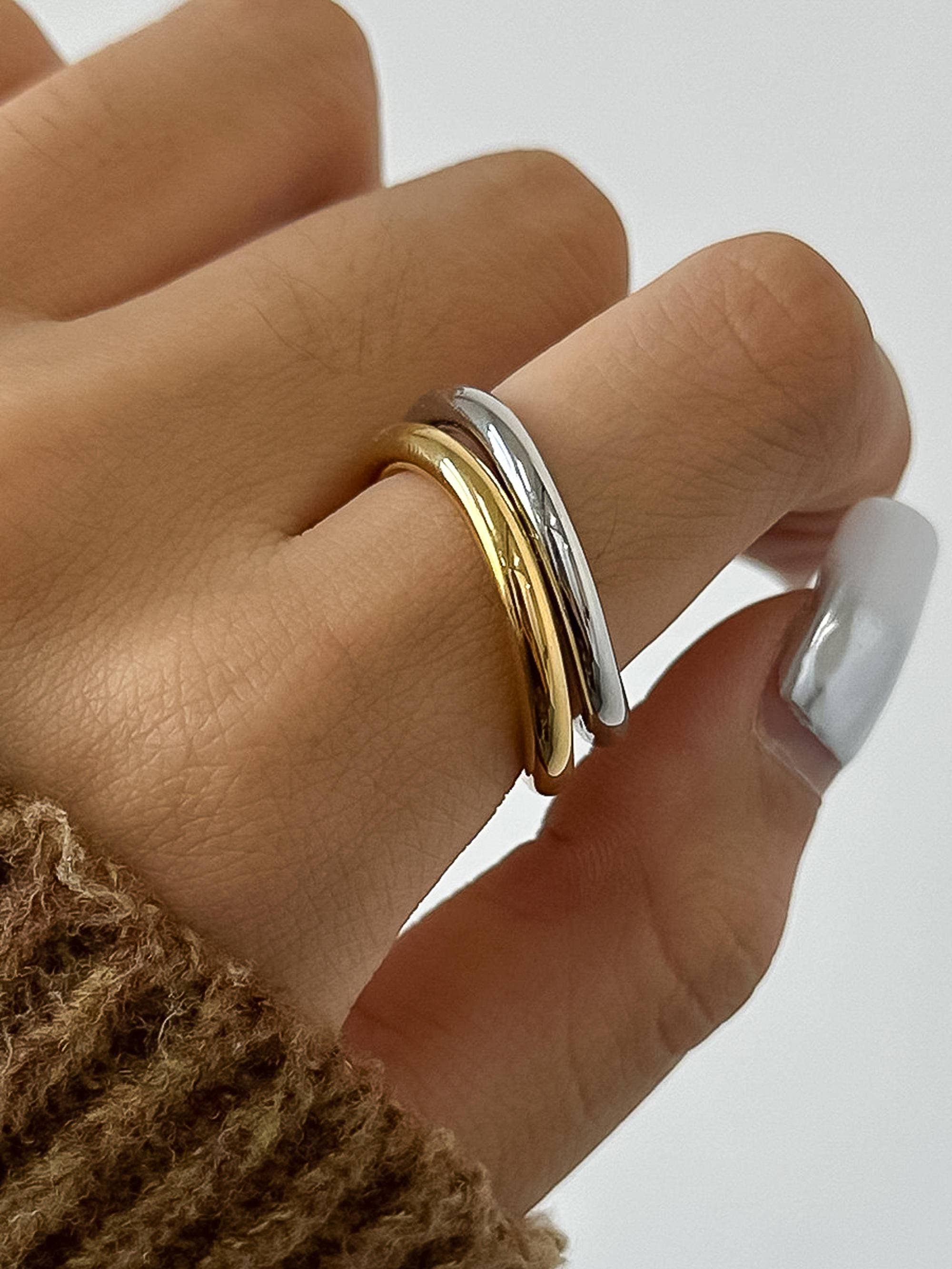 Andrée Double Two Tone Ring - Proper