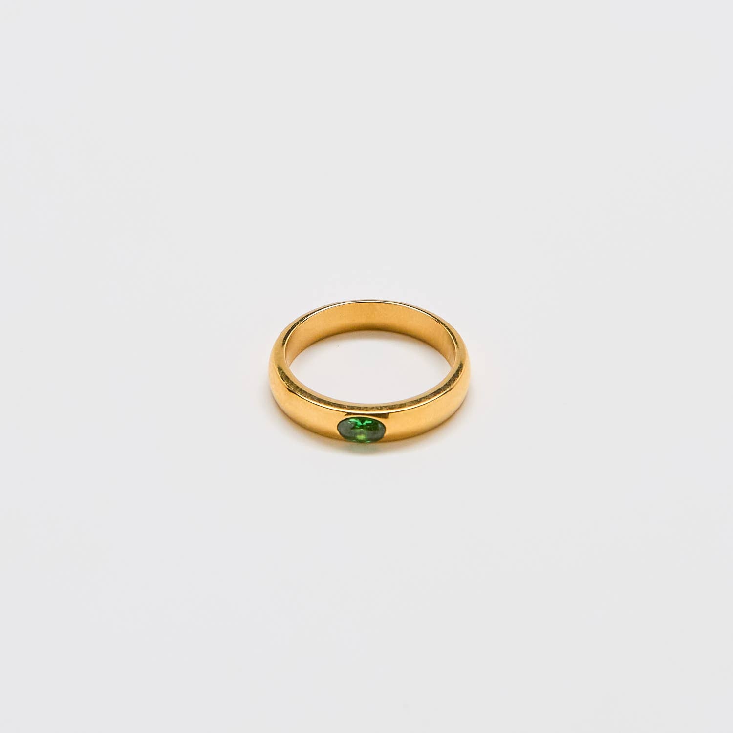 Green Stacking Pave Ring - Proper