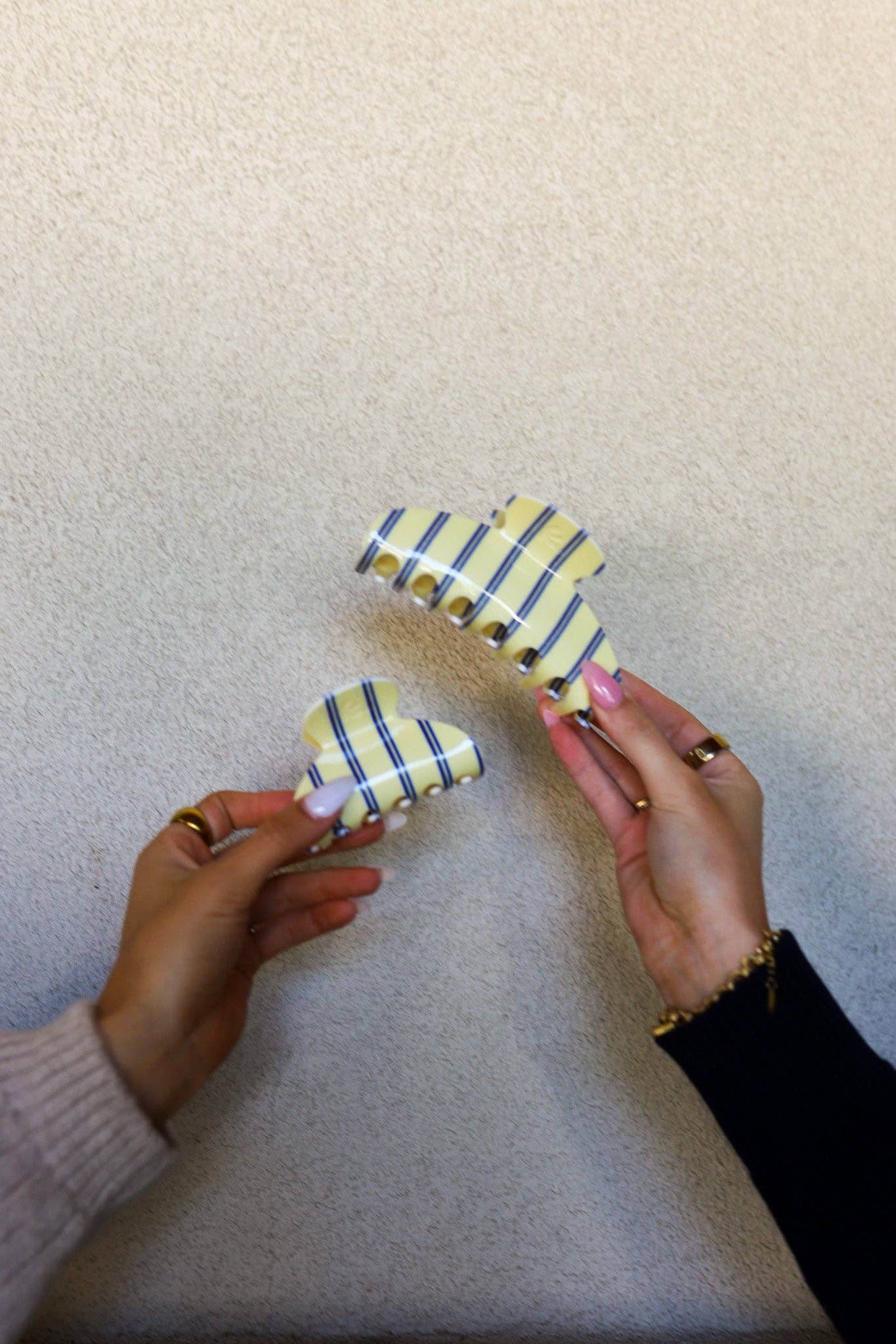 Pinstripe Claw Clip - Proper