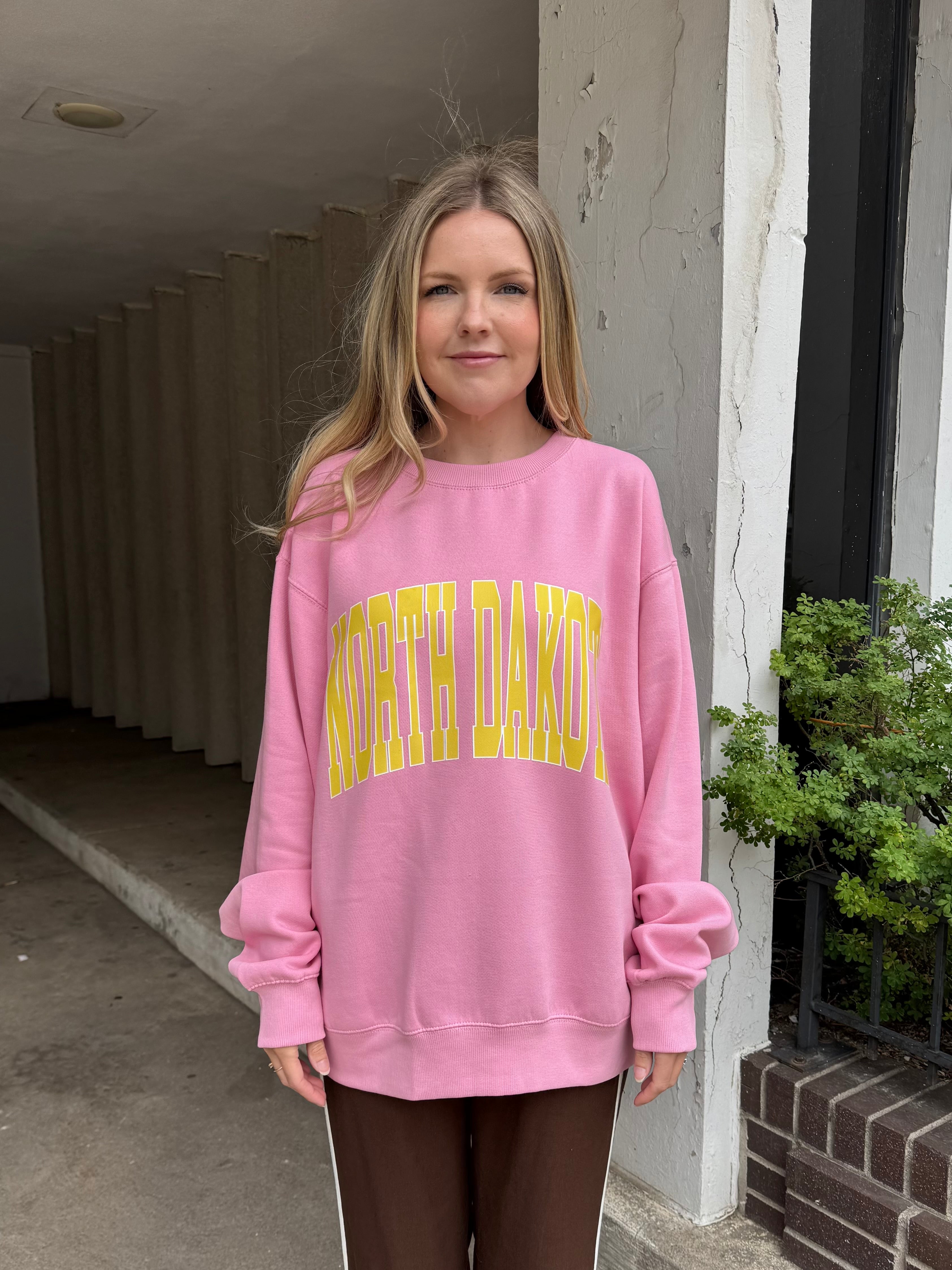 North Dakota Pink Sweatshirt