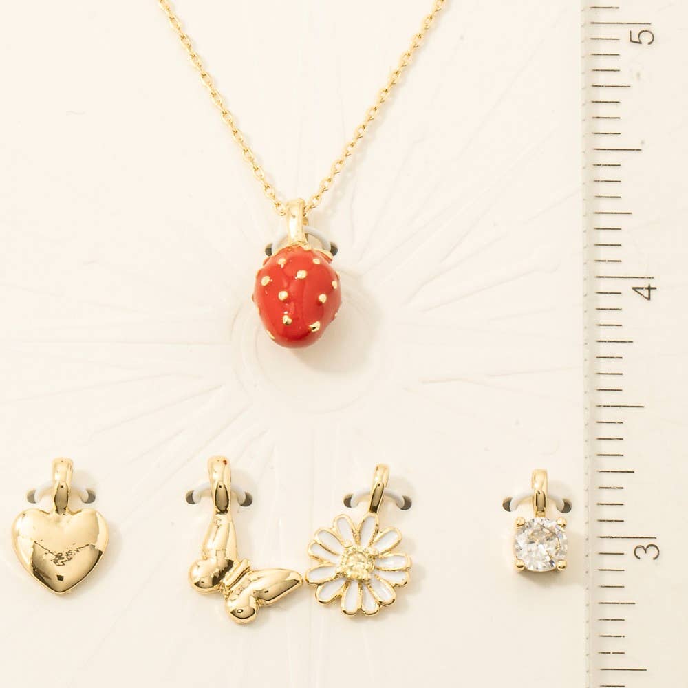 Strawberry Swappable Pendant Necklace - Proper
