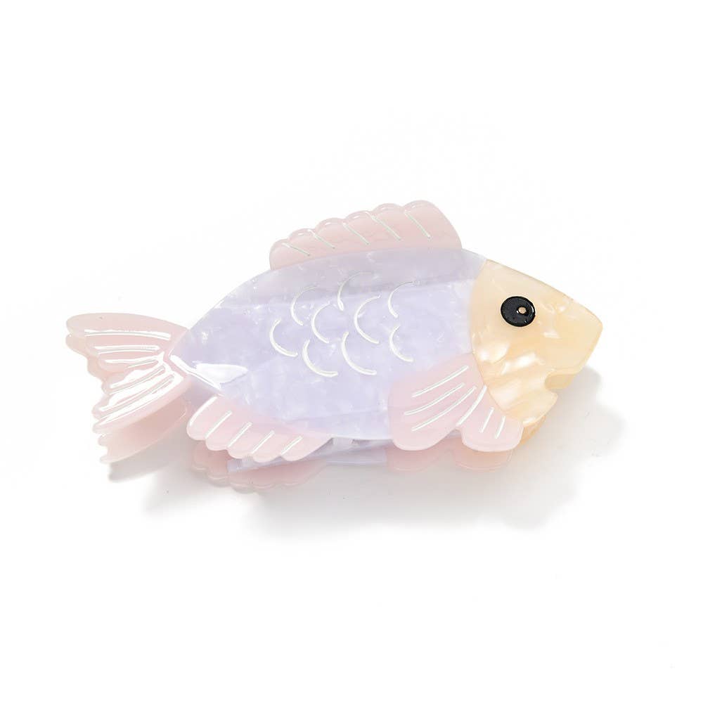 Pearly Fish Claw Clip