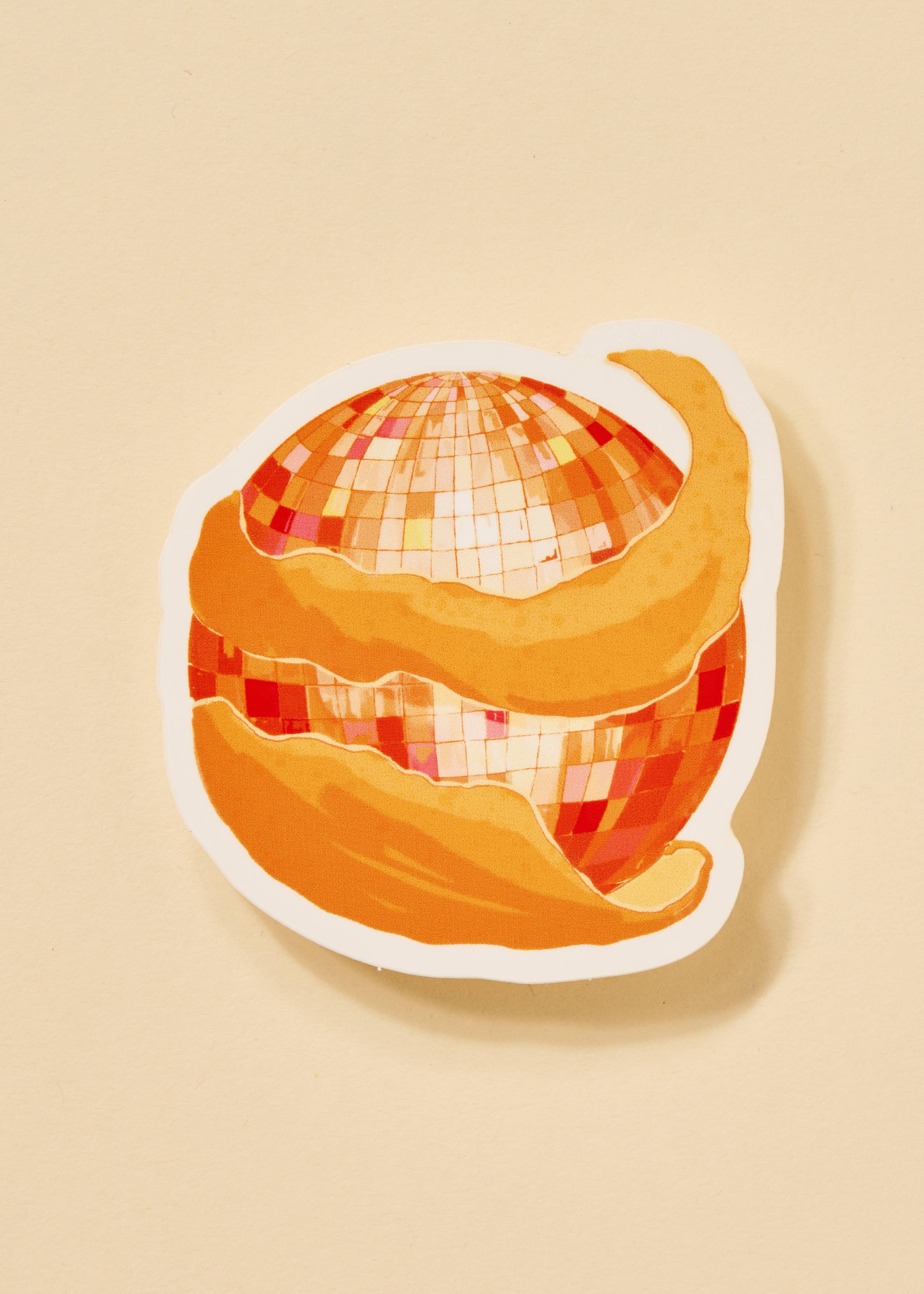 Disco Orange Peel Sticker - Proper