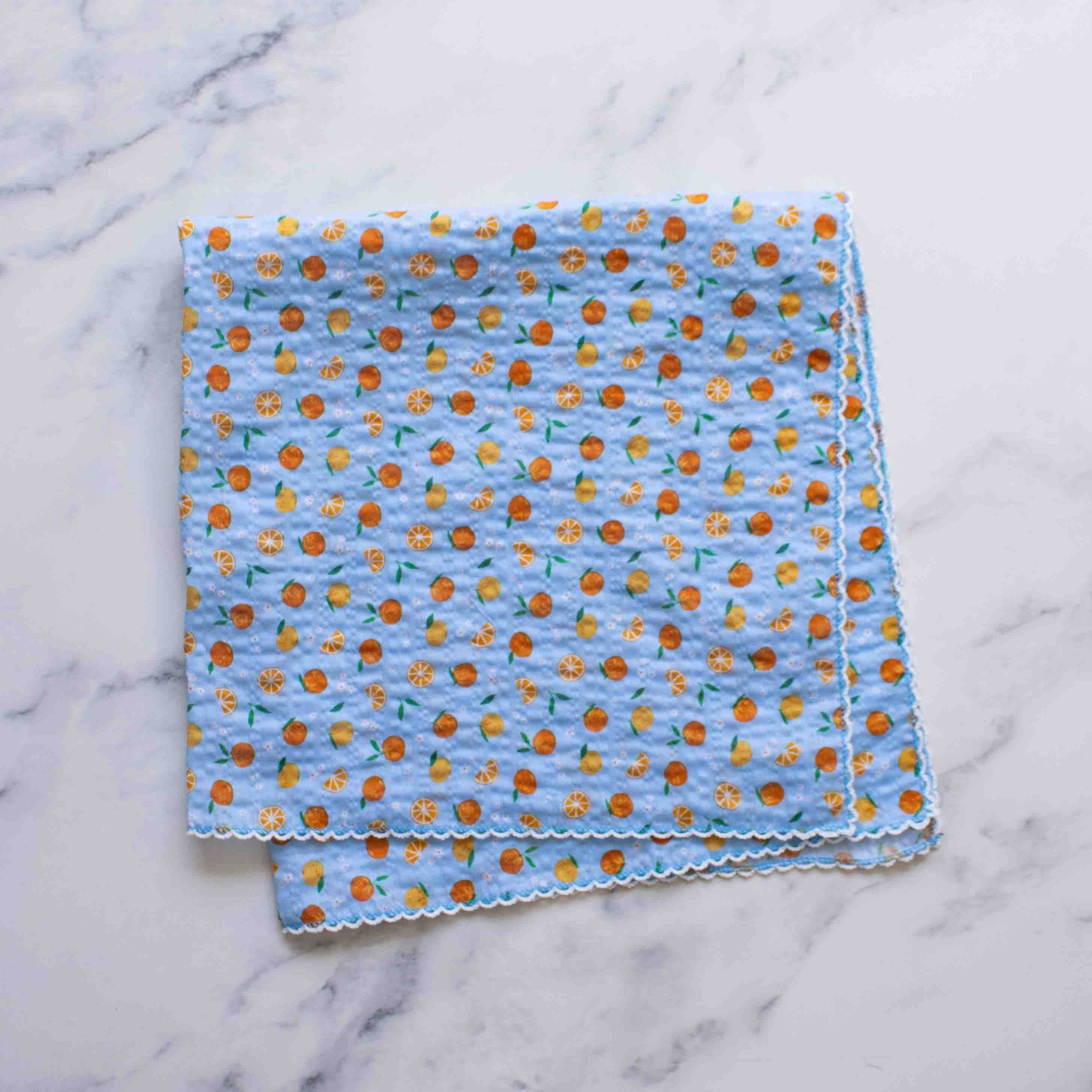 Orange Sorbet Cotton Scarf