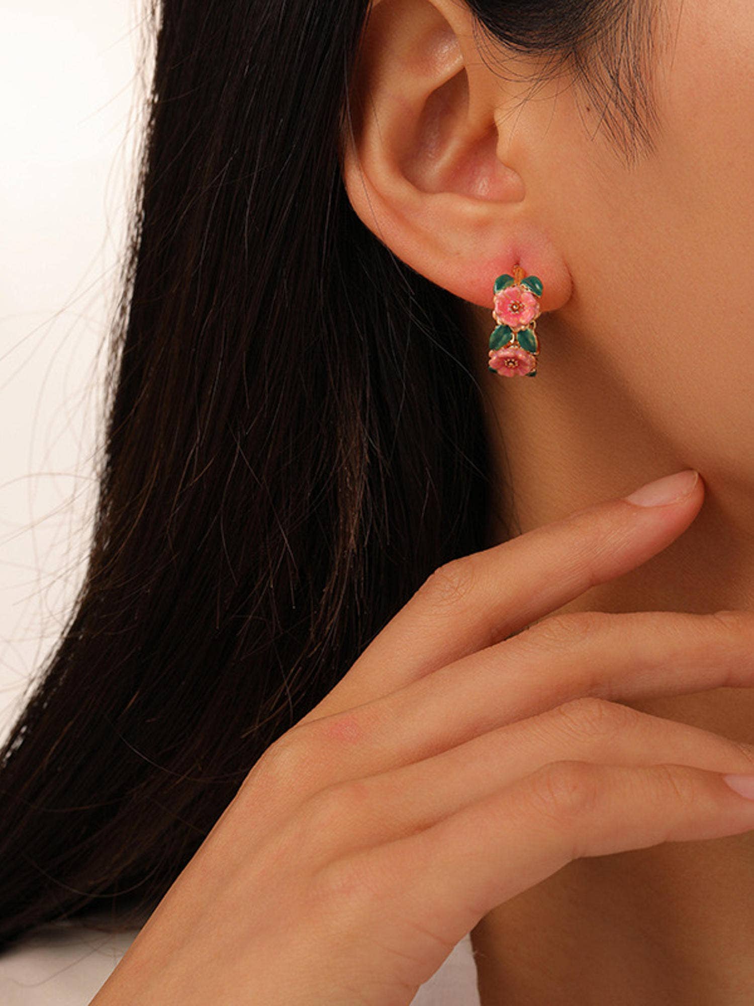 Jocelyn Floral Hoop Earring - Proper