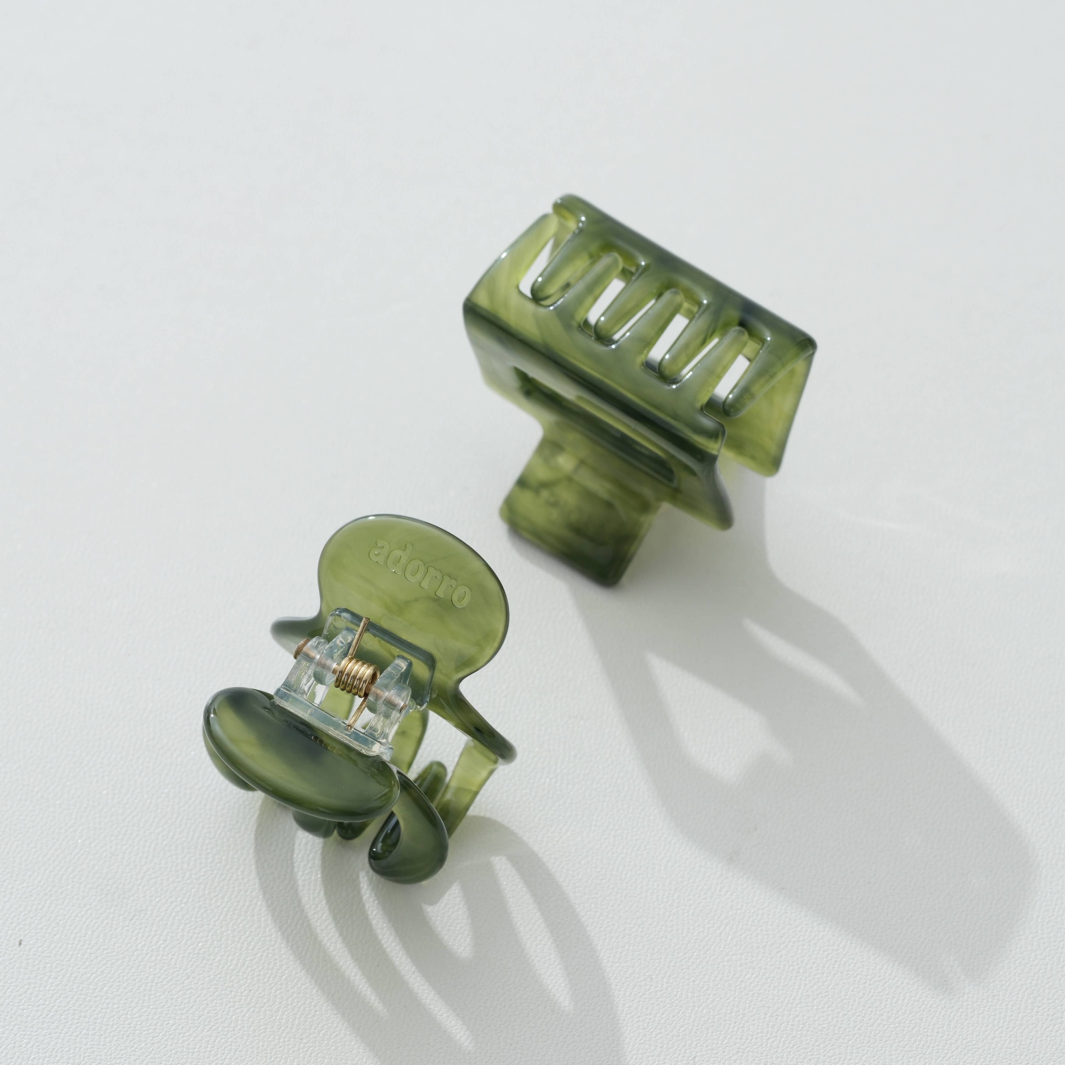 Jade Green Mini Claw Clip