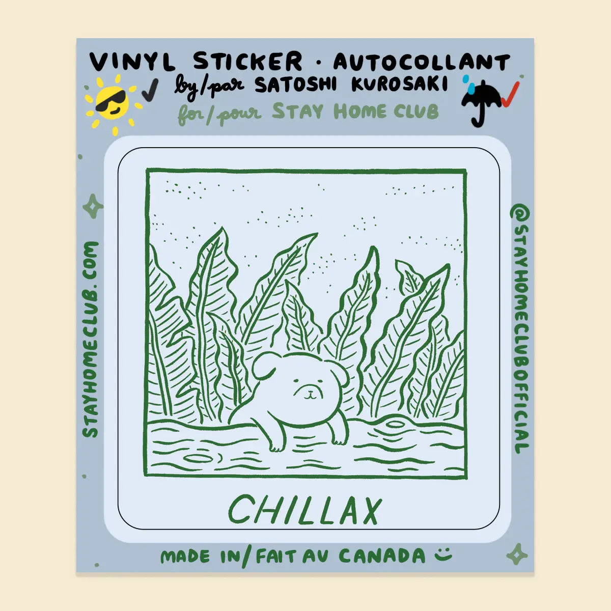 Chillax Sticker | Waterproof Vinyl Sticker - Proper