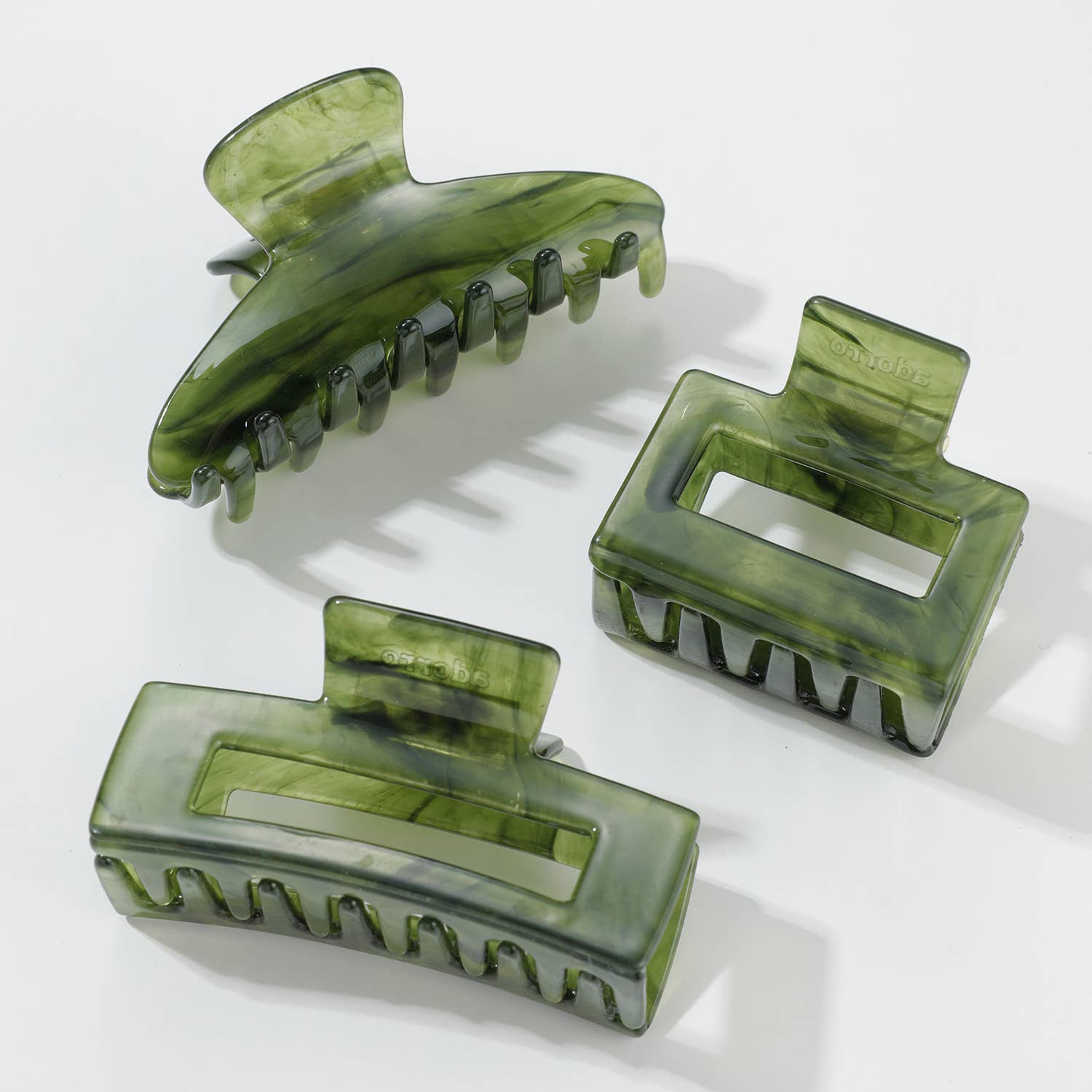 Jade Green Claw Clips - Proper