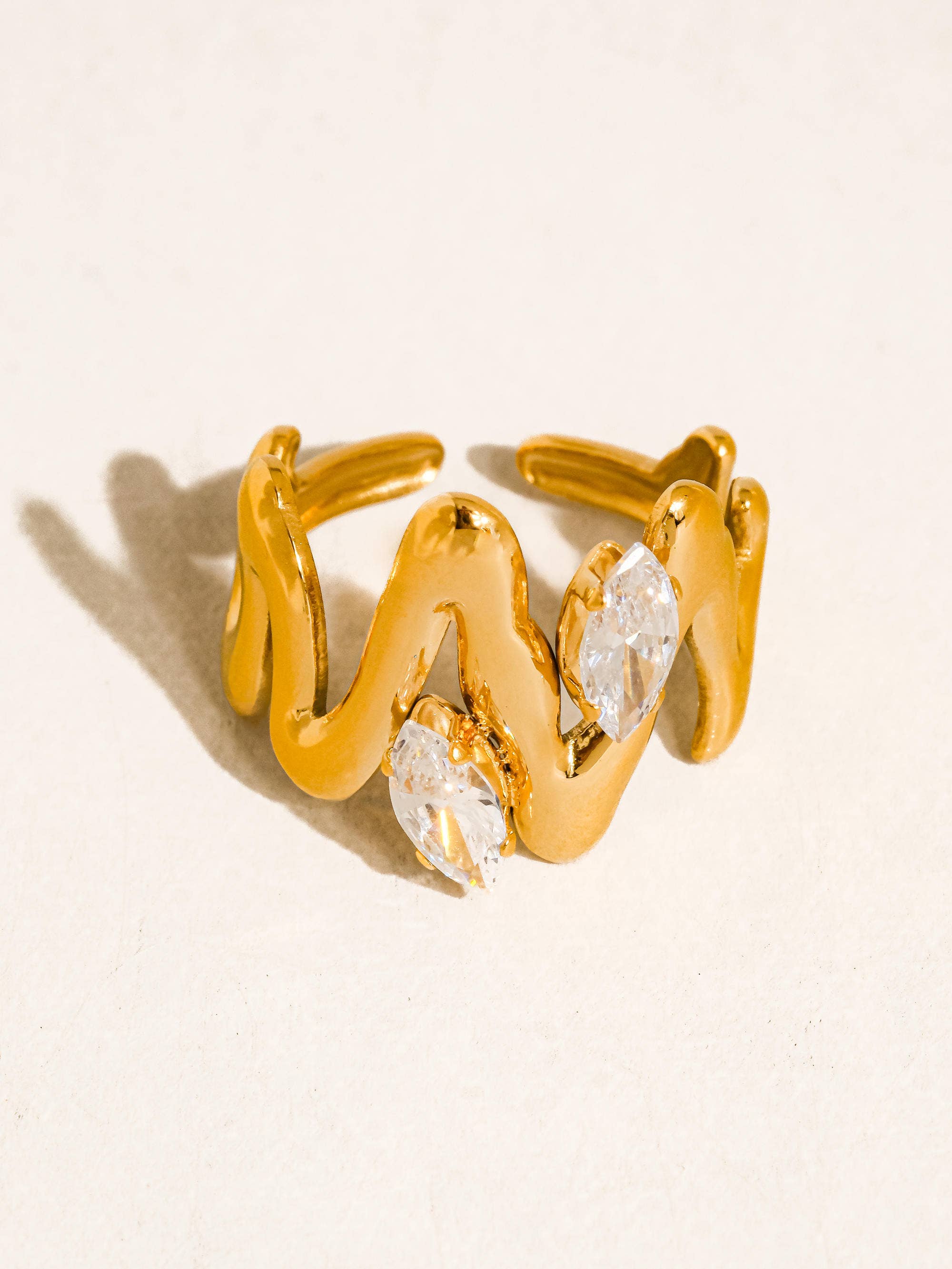 Lumi Abstract CZ Ring - Proper