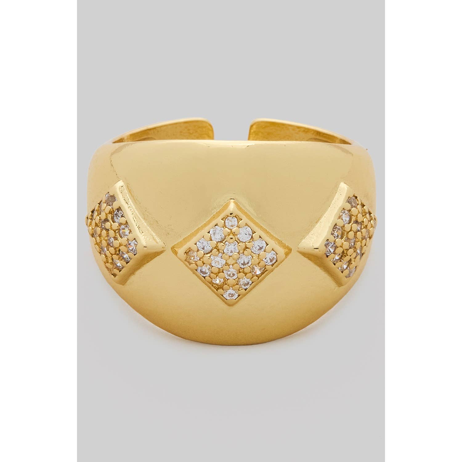 Geo CZ Statement Ring - Proper