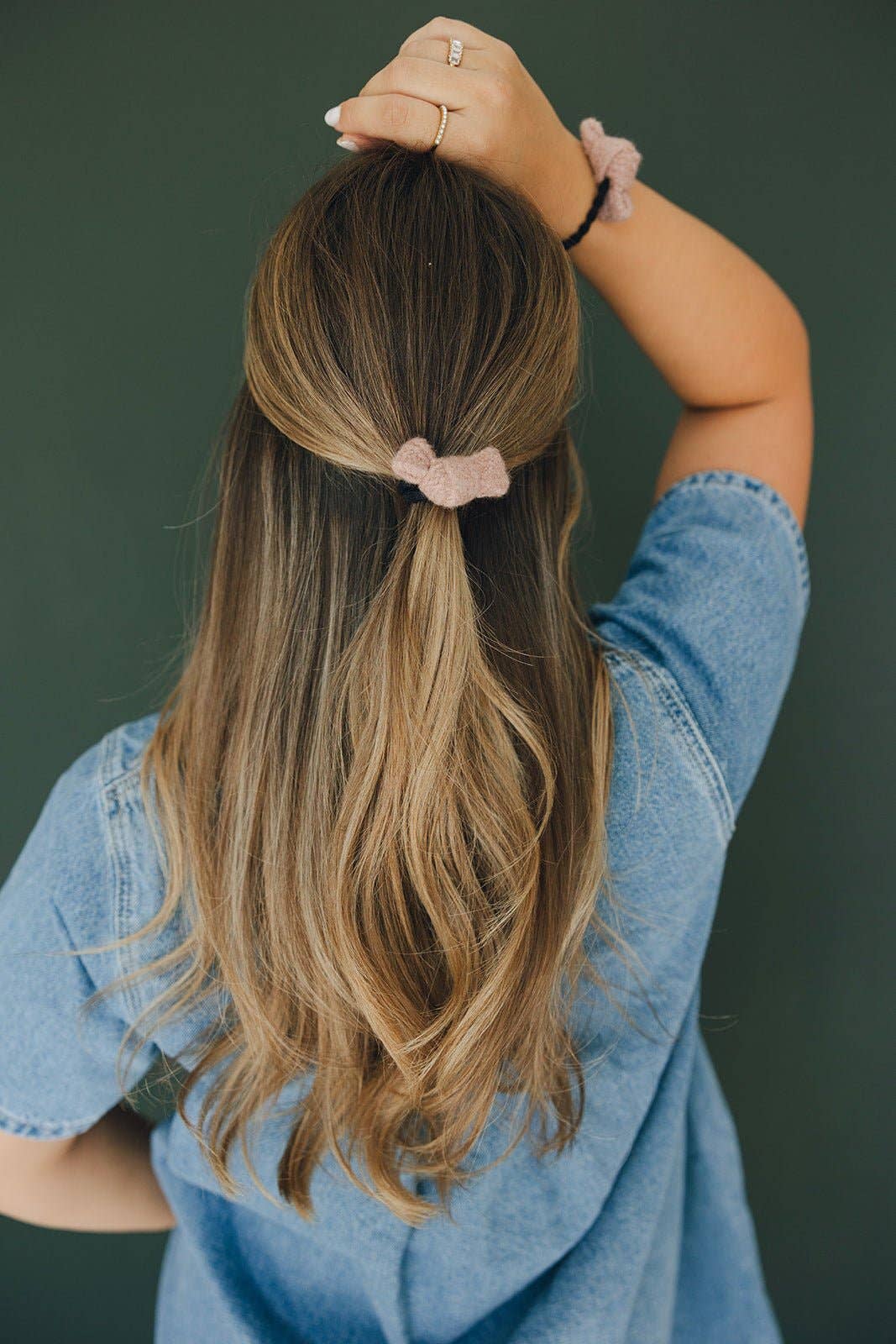 Wool Knot Bow Hair Tie - Proper