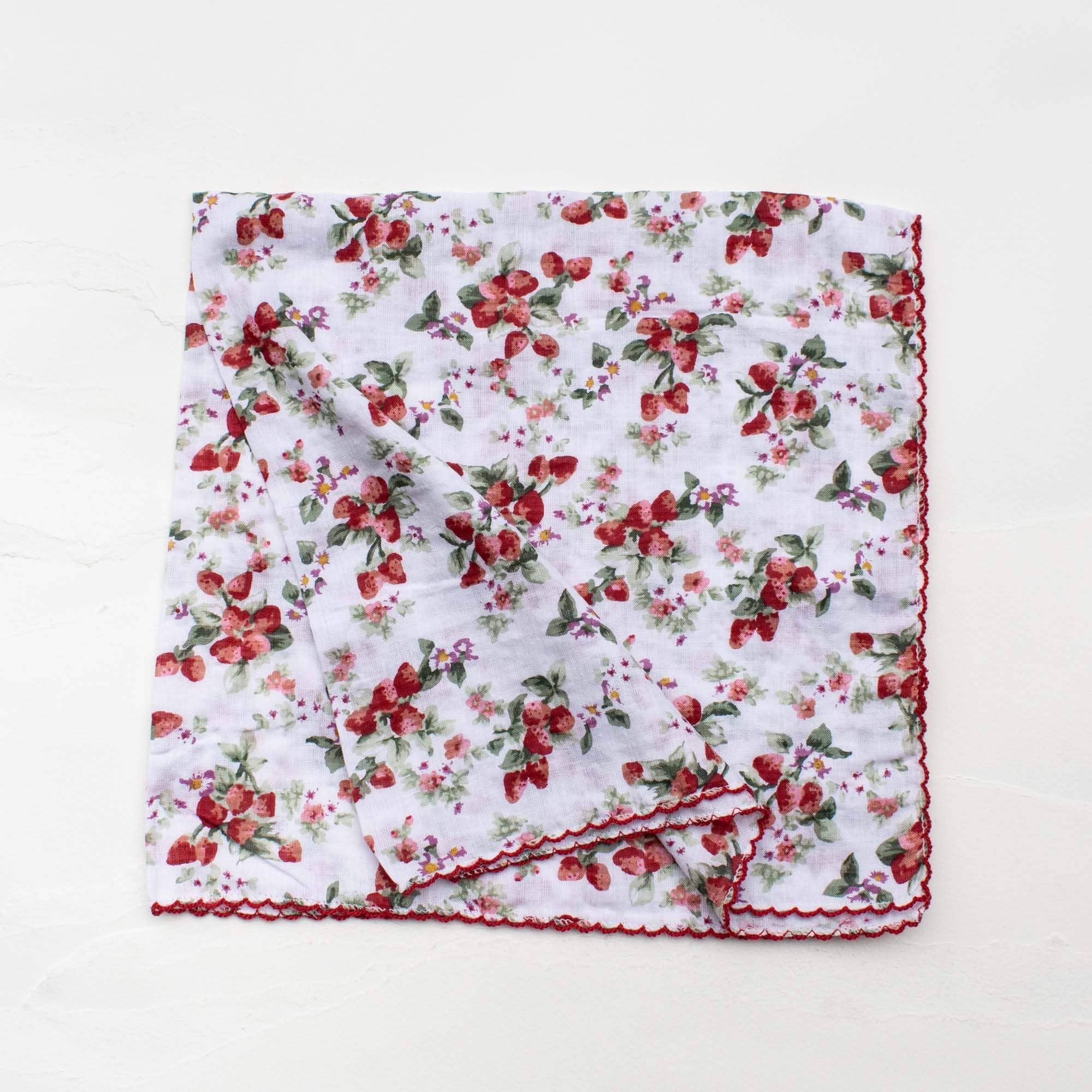 Strawberry Cotton Scarf
