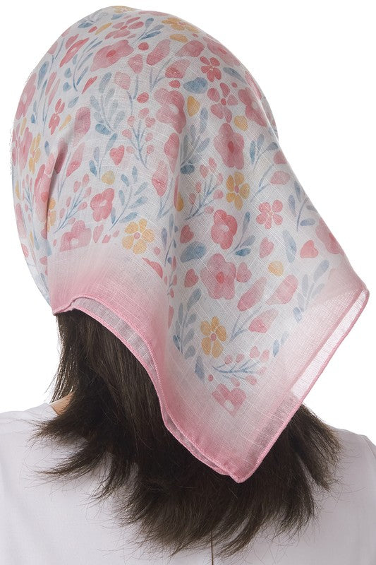 Pastel Sheer Floral Scarf - Proper