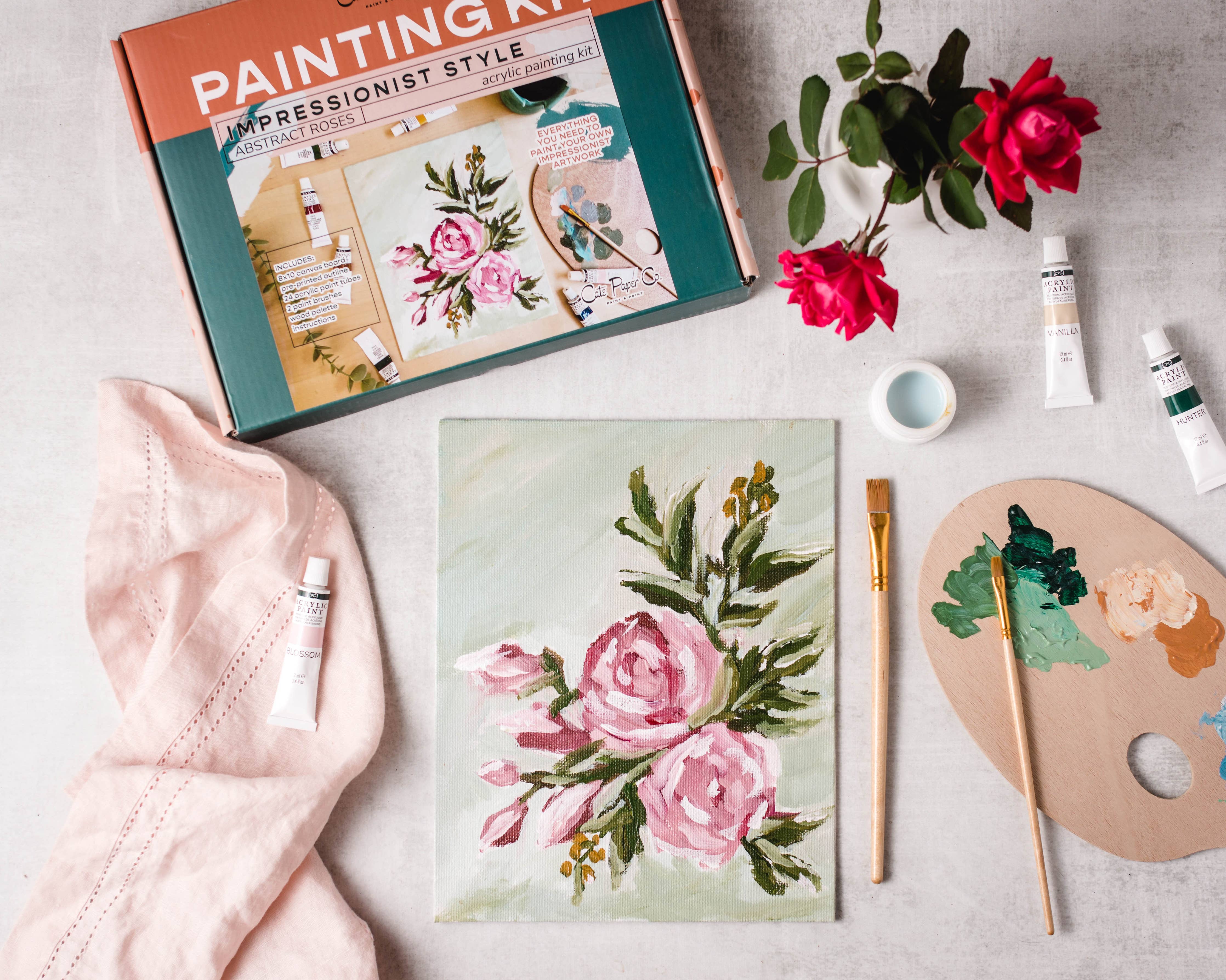 Abstract Roses Painting Kit - Proper