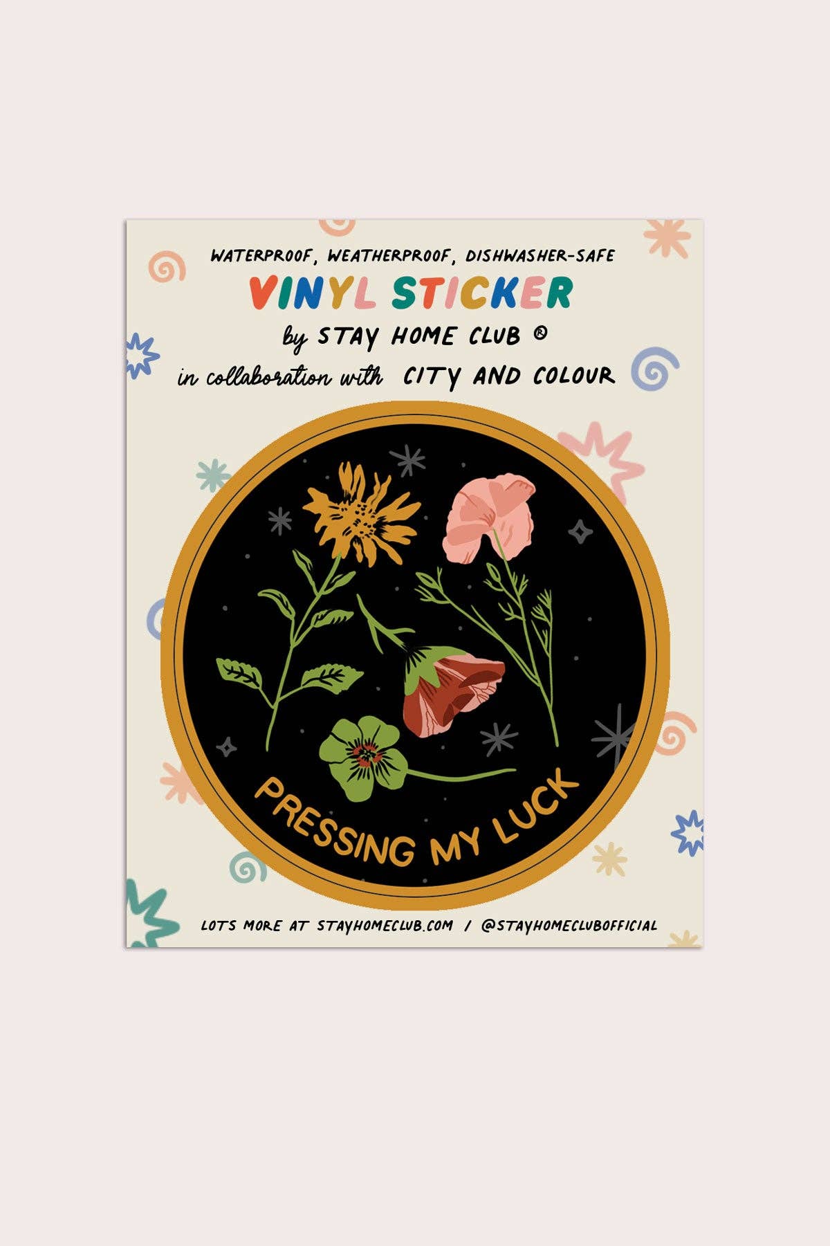 Pressing my Luck Vinyl Sticker - Proper