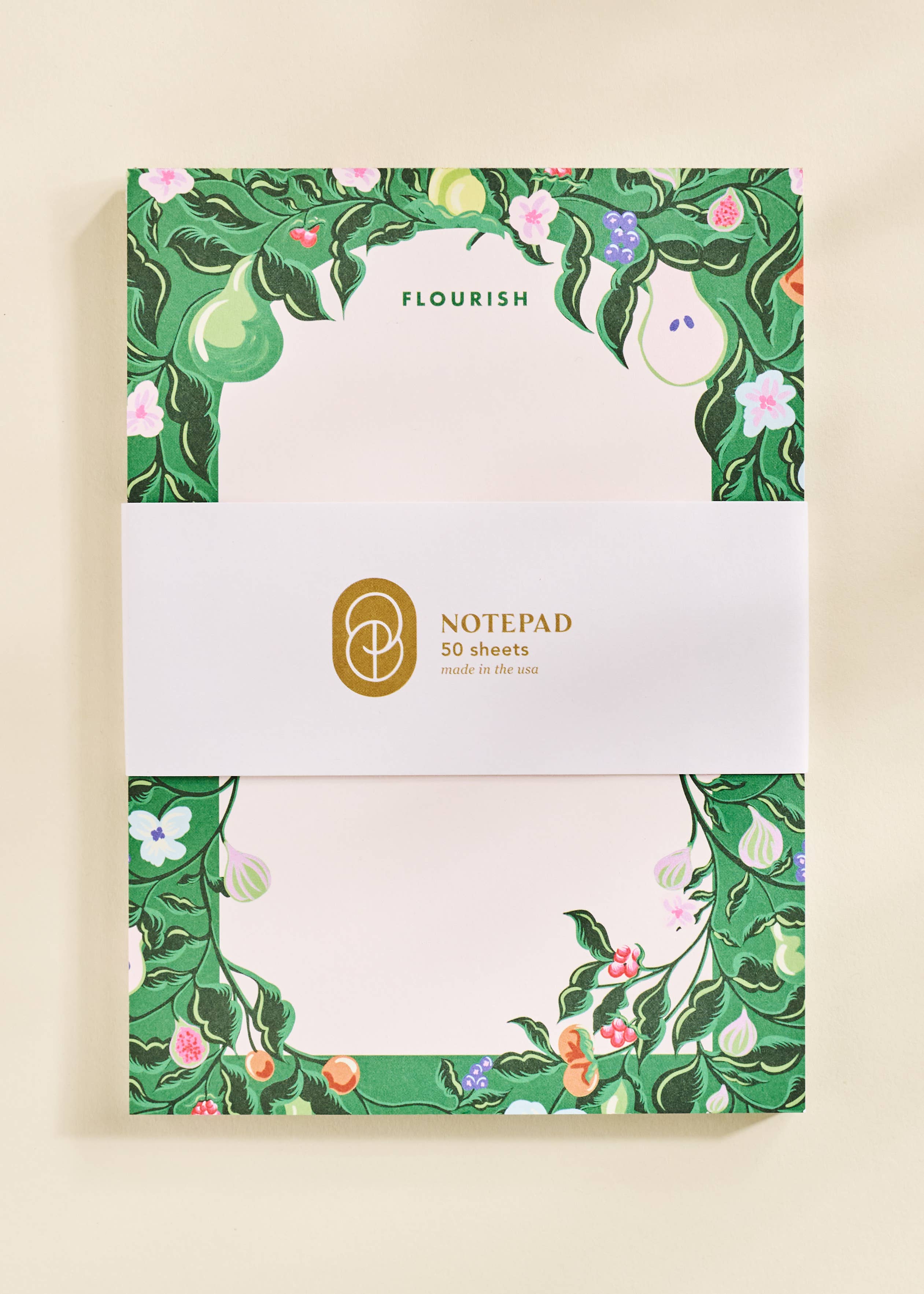 Flourish Blooming Fruits Notepad - Proper