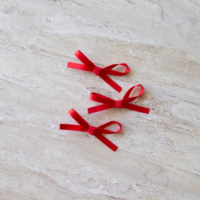 Satin Hair Ribbon Trio Set - Proper