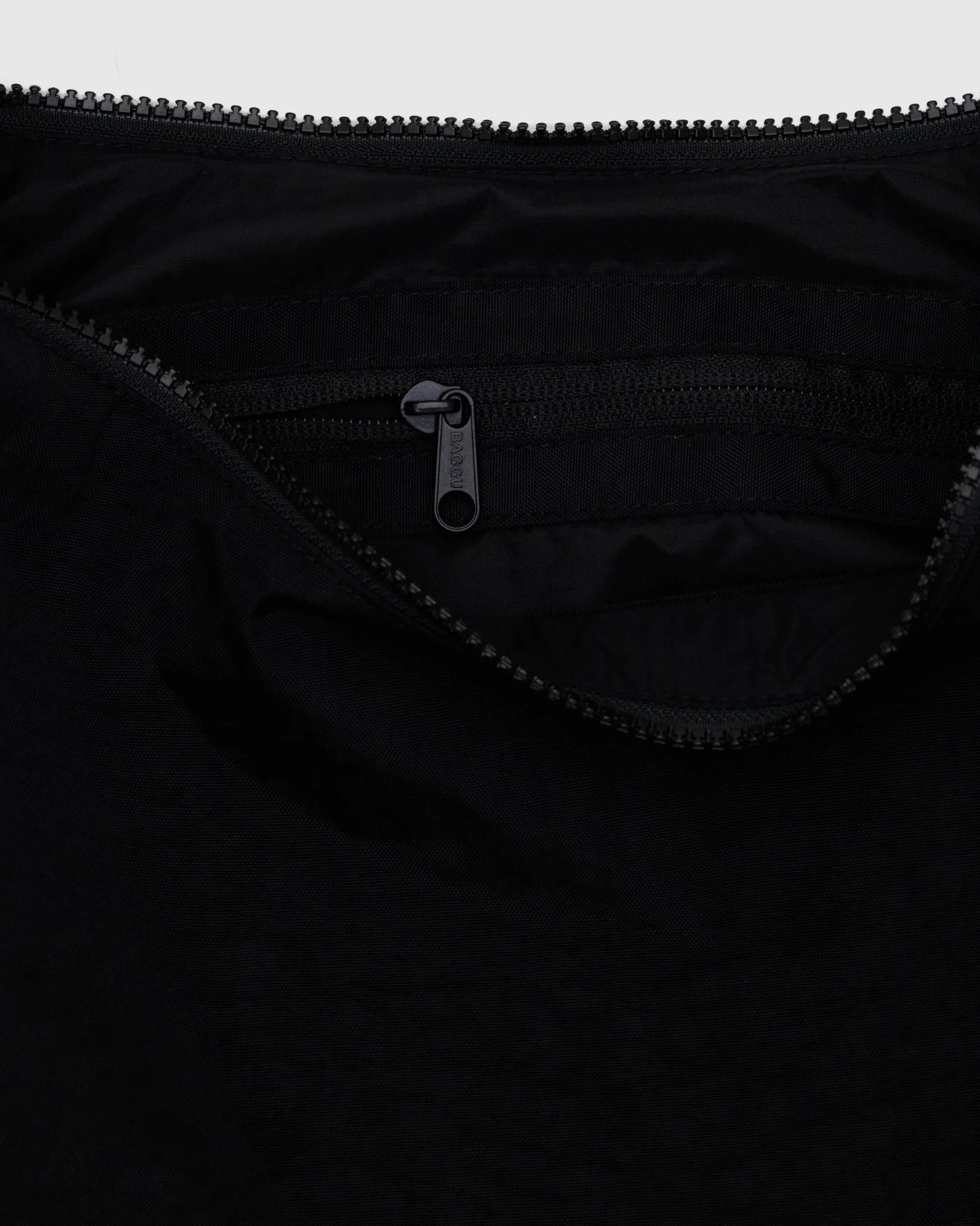 Baggu Medium Nylon Crescent Bag - Black - Proper