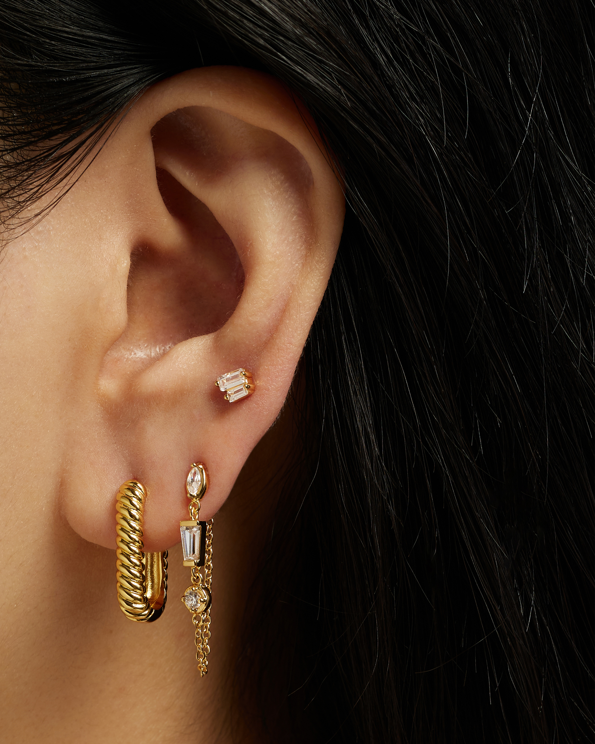 Mae Baguette Studs - Proper