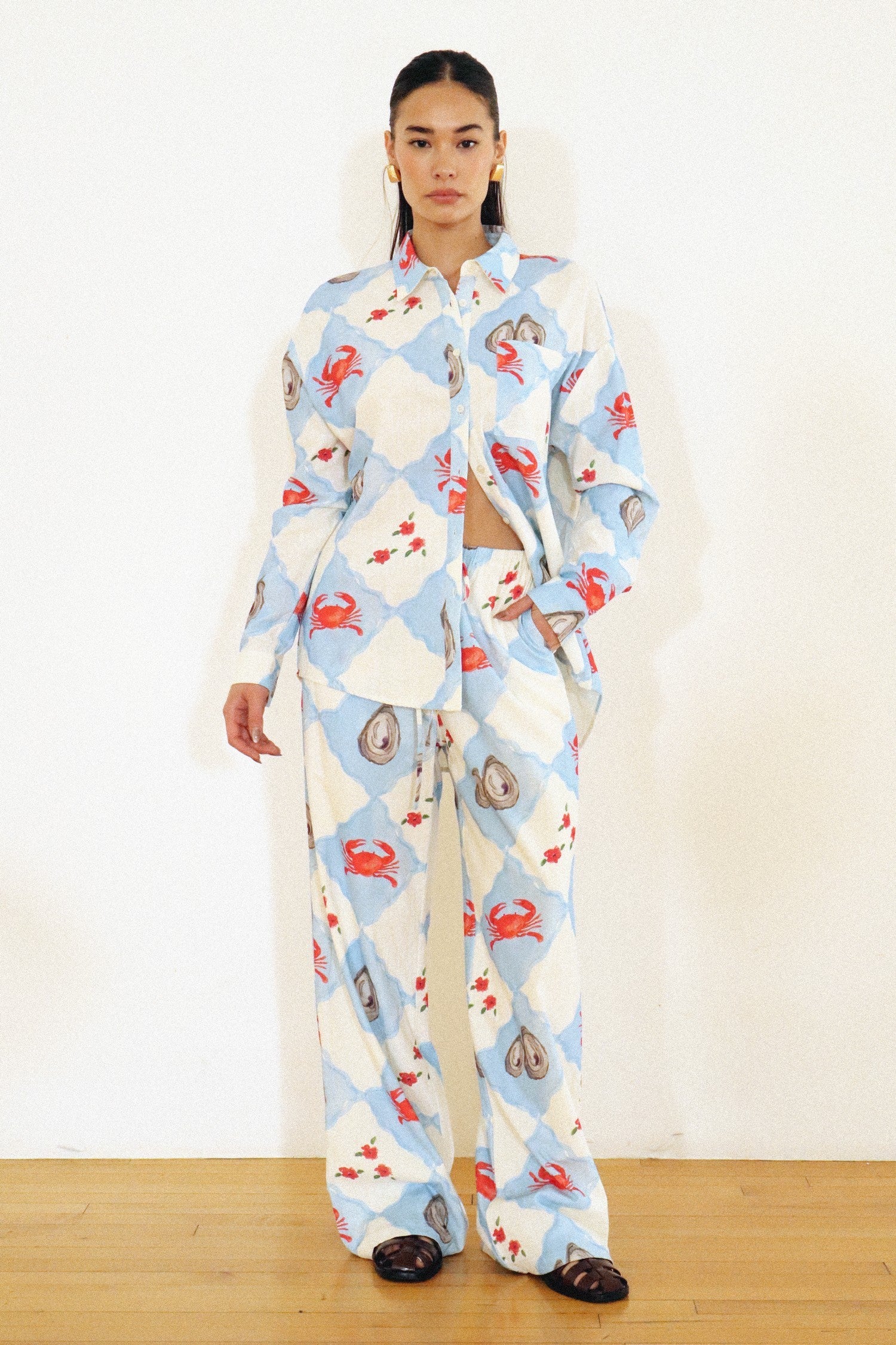 Coastal Charm Drawstring Pants - Proper