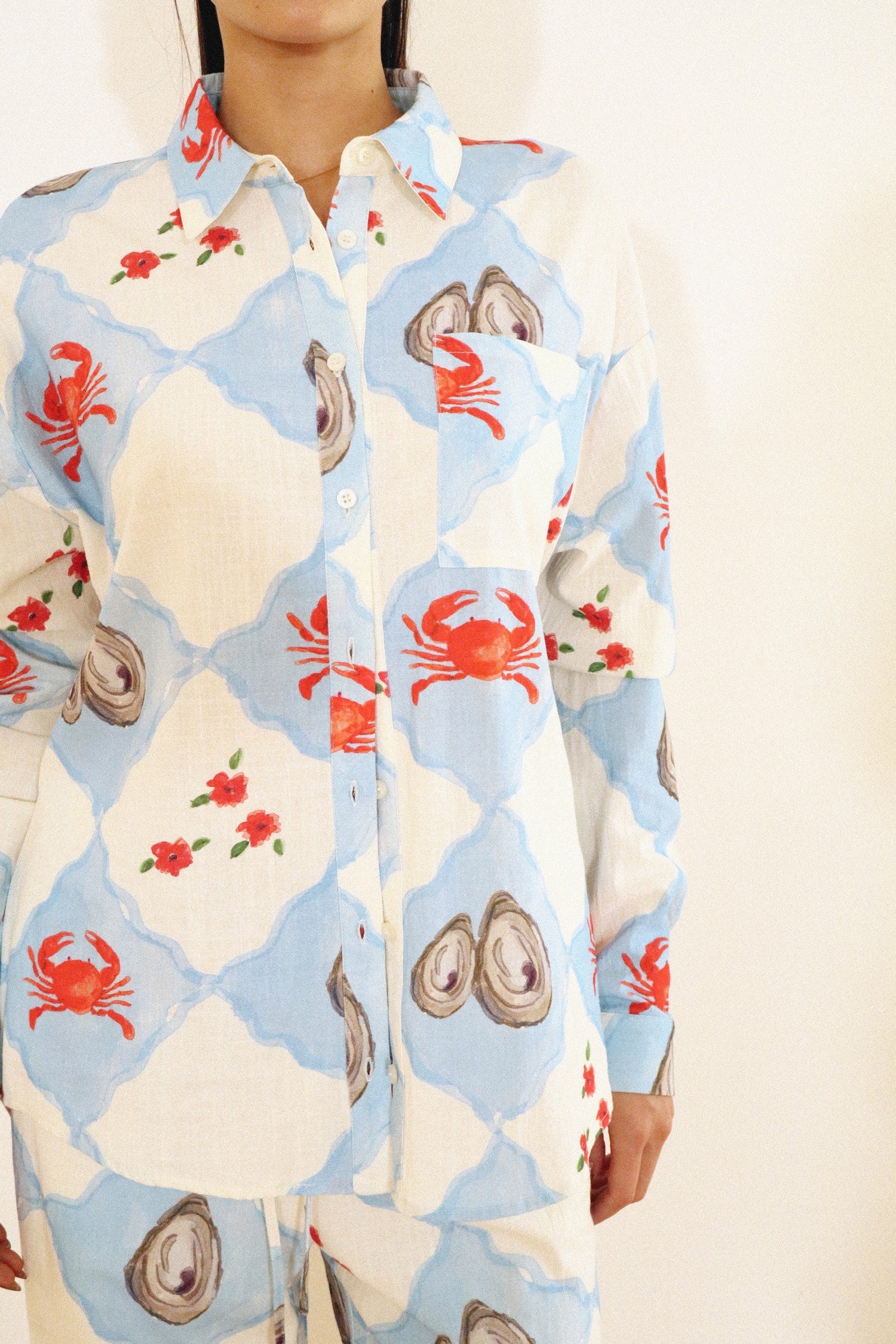 Coastal Charm Button Down Top - Proper