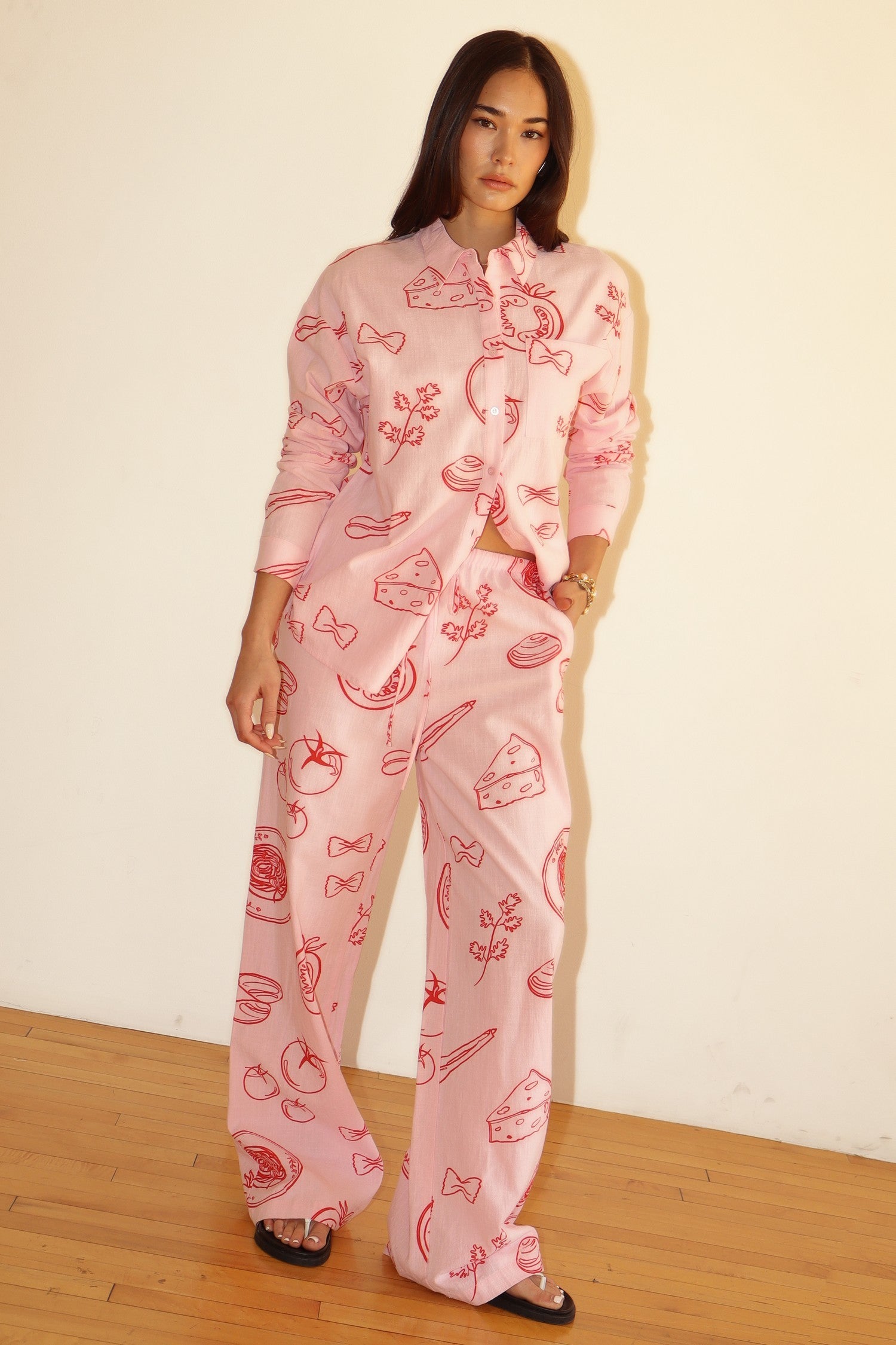 Pink Pasta Drawstring Pants - Proper