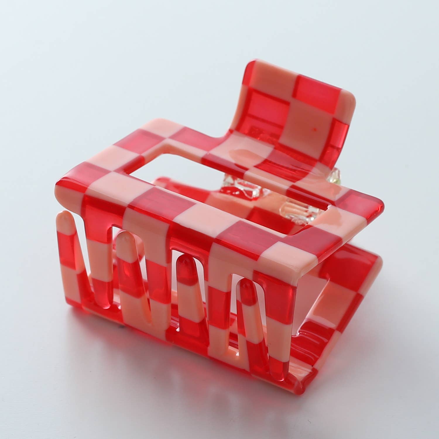 Red Checkered Claw Clips - Proper