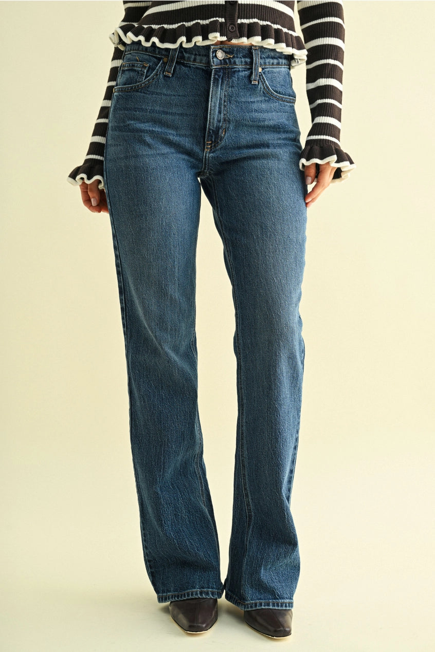 Mid Rise Boot Cut Jeans