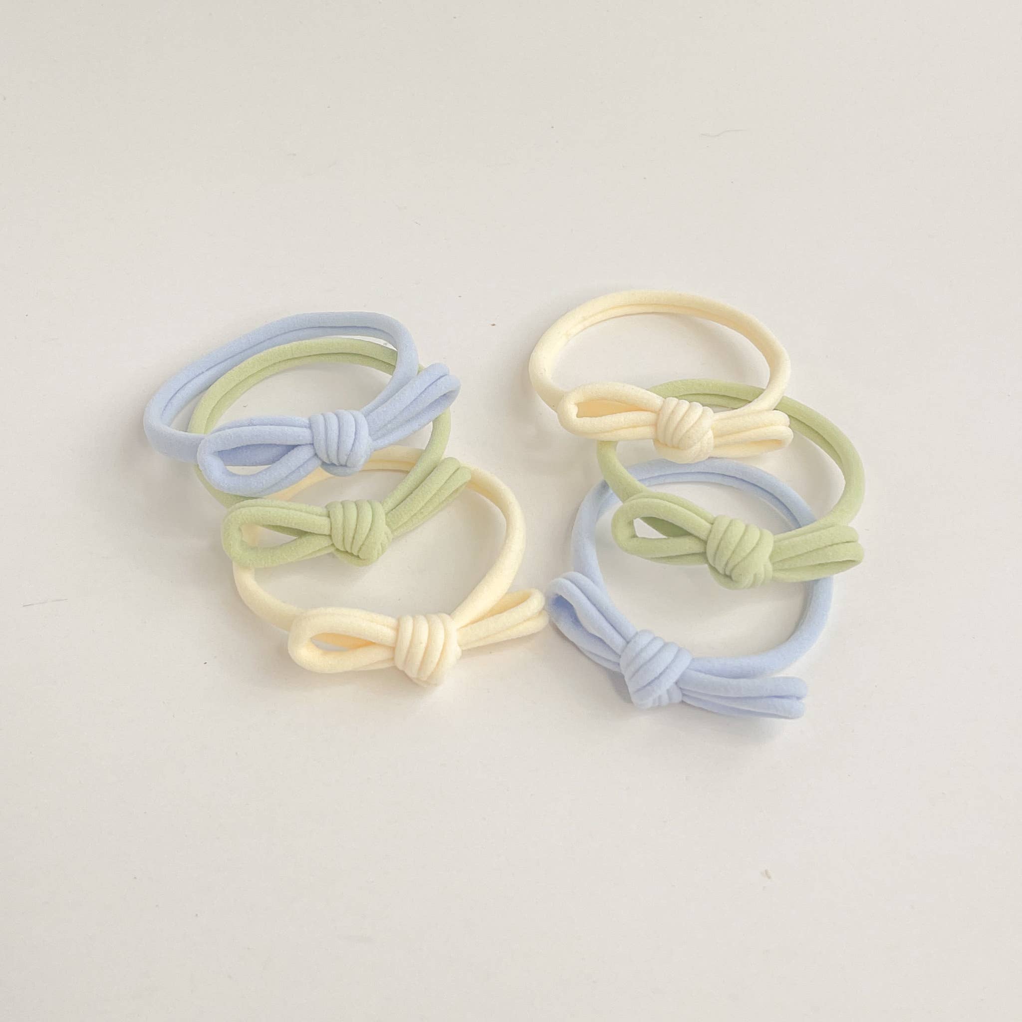 Seamless Knotted Bow Hair Tie Set