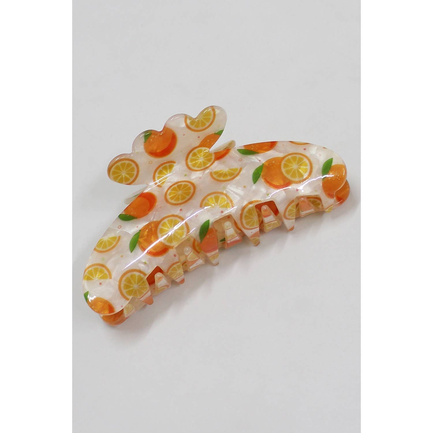 Orange Print Claw Clip - Proper