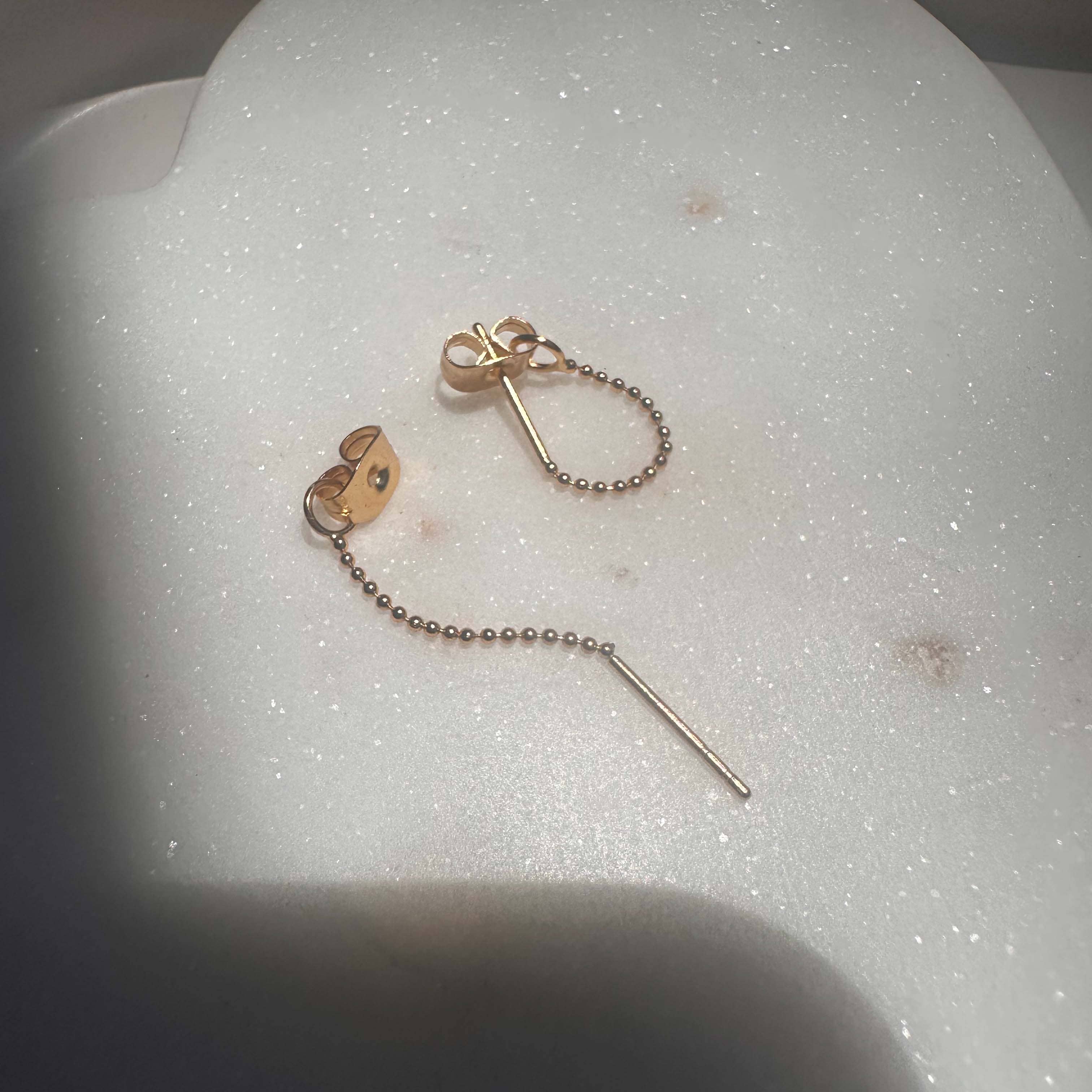 Ball Chain Huggies - Proper