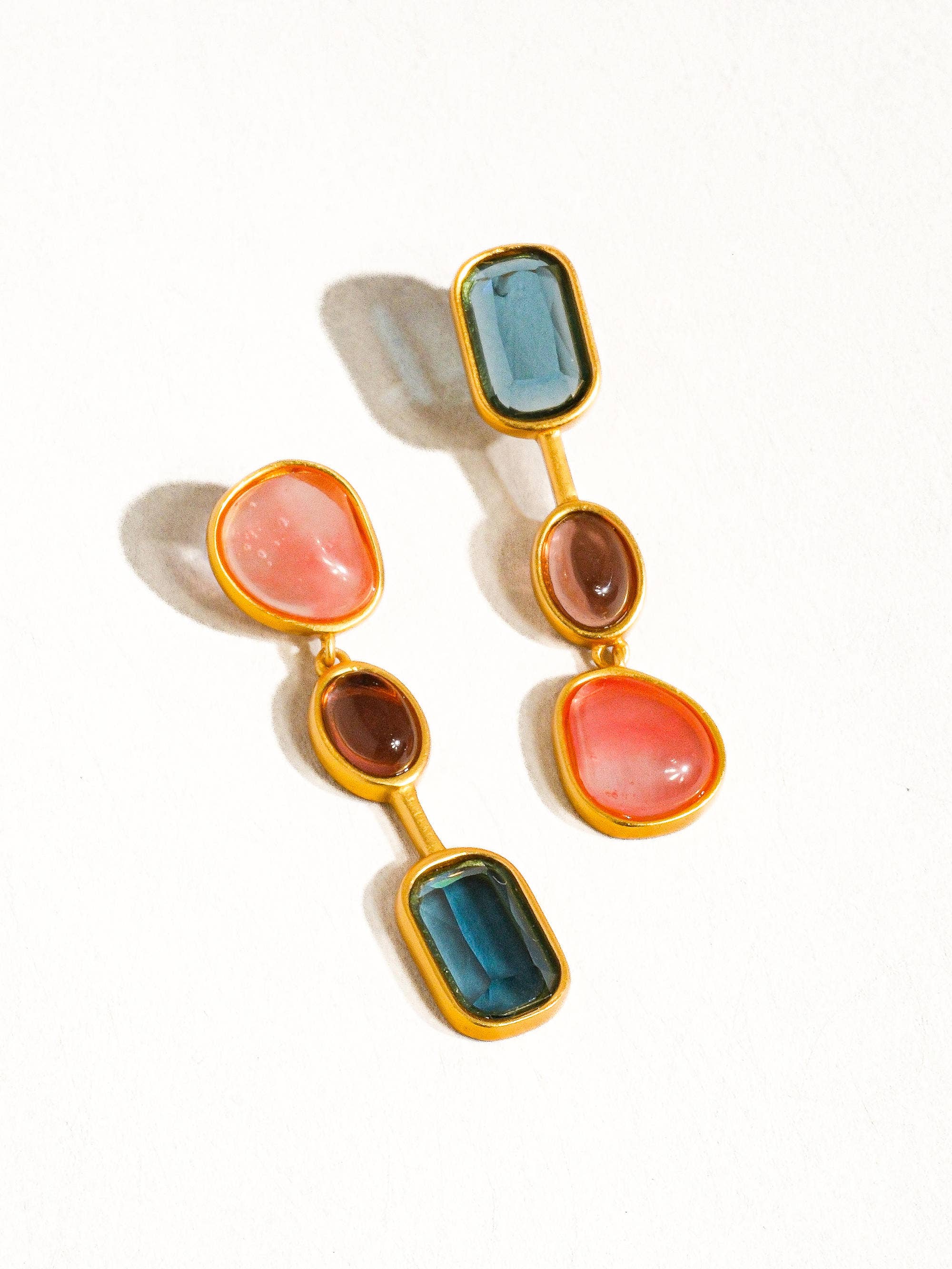 Delia Mismatch Drop Earring - Proper