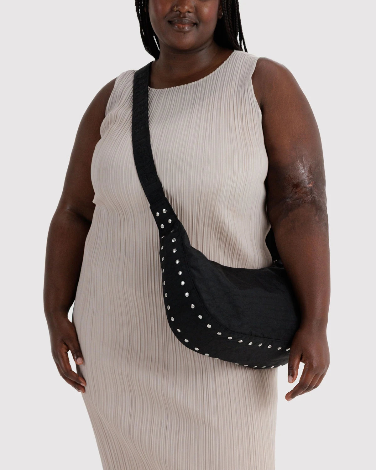 Baggu Medium Nylon Crescent Bag - Studs