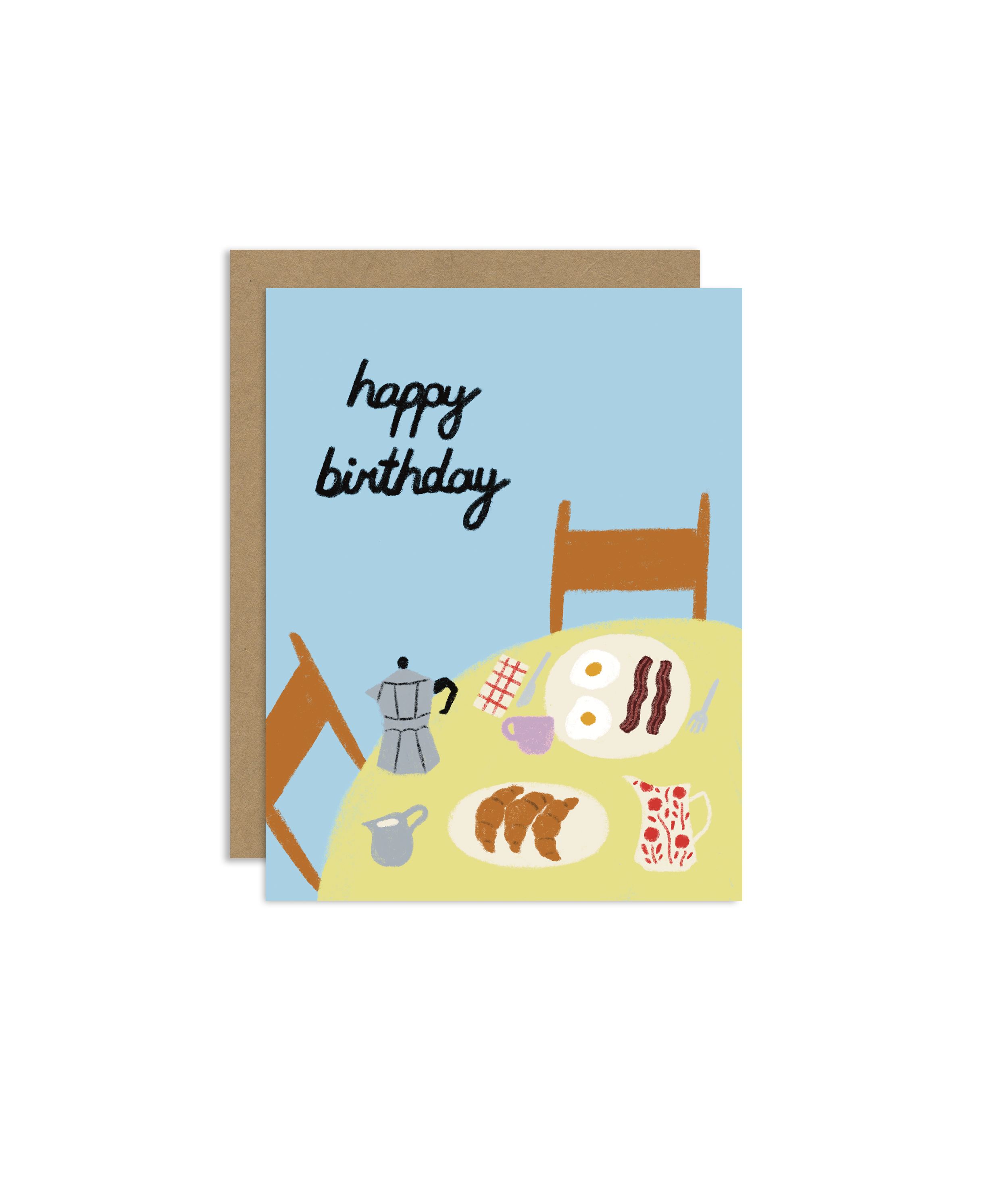 Breakfast Birthday Card - Proper