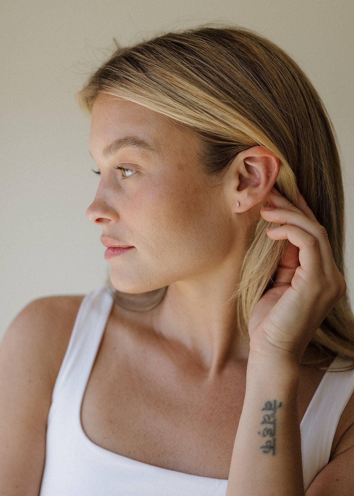 Dara Clear CZ Baguette Earrings - Proper