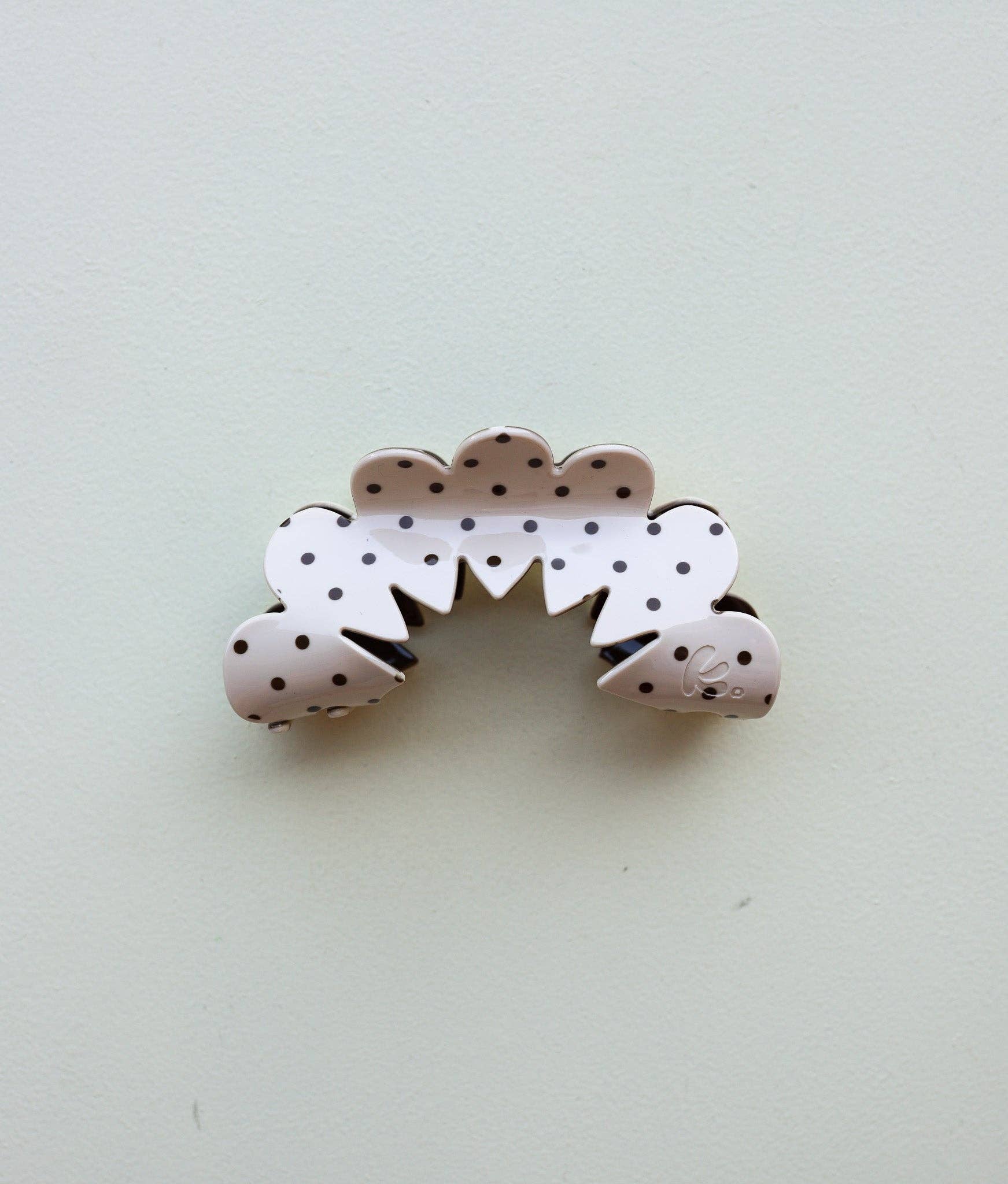 Brown & Cream Petal Arch Claw Clip - Proper