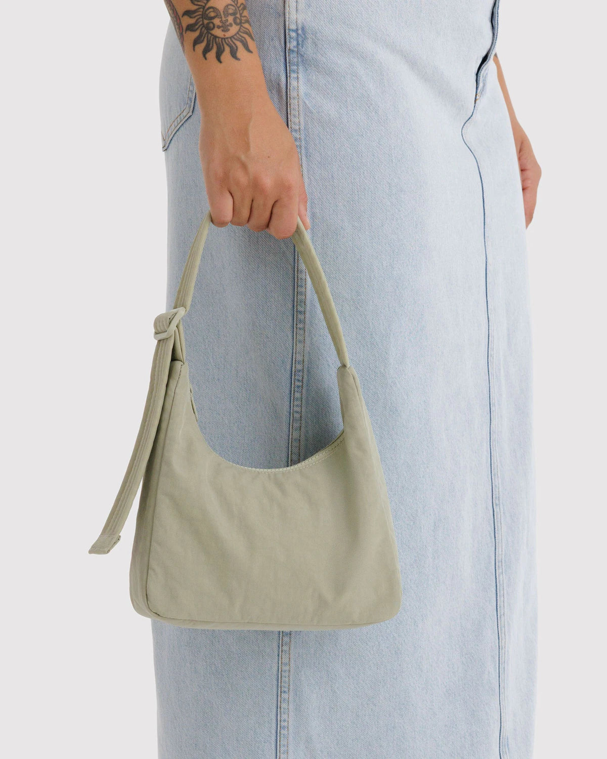 Baggu Mini Nylon Shoulder Bag - Celadon - Proper