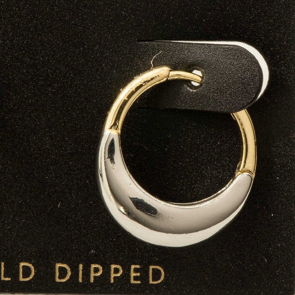 Two Tone Hoop Earrings - Proper
