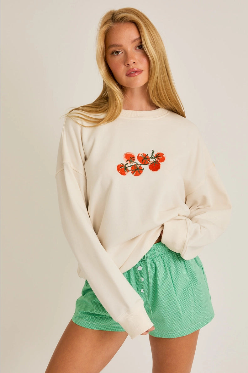 Tomato Embroidered Sweatshirt - Proper