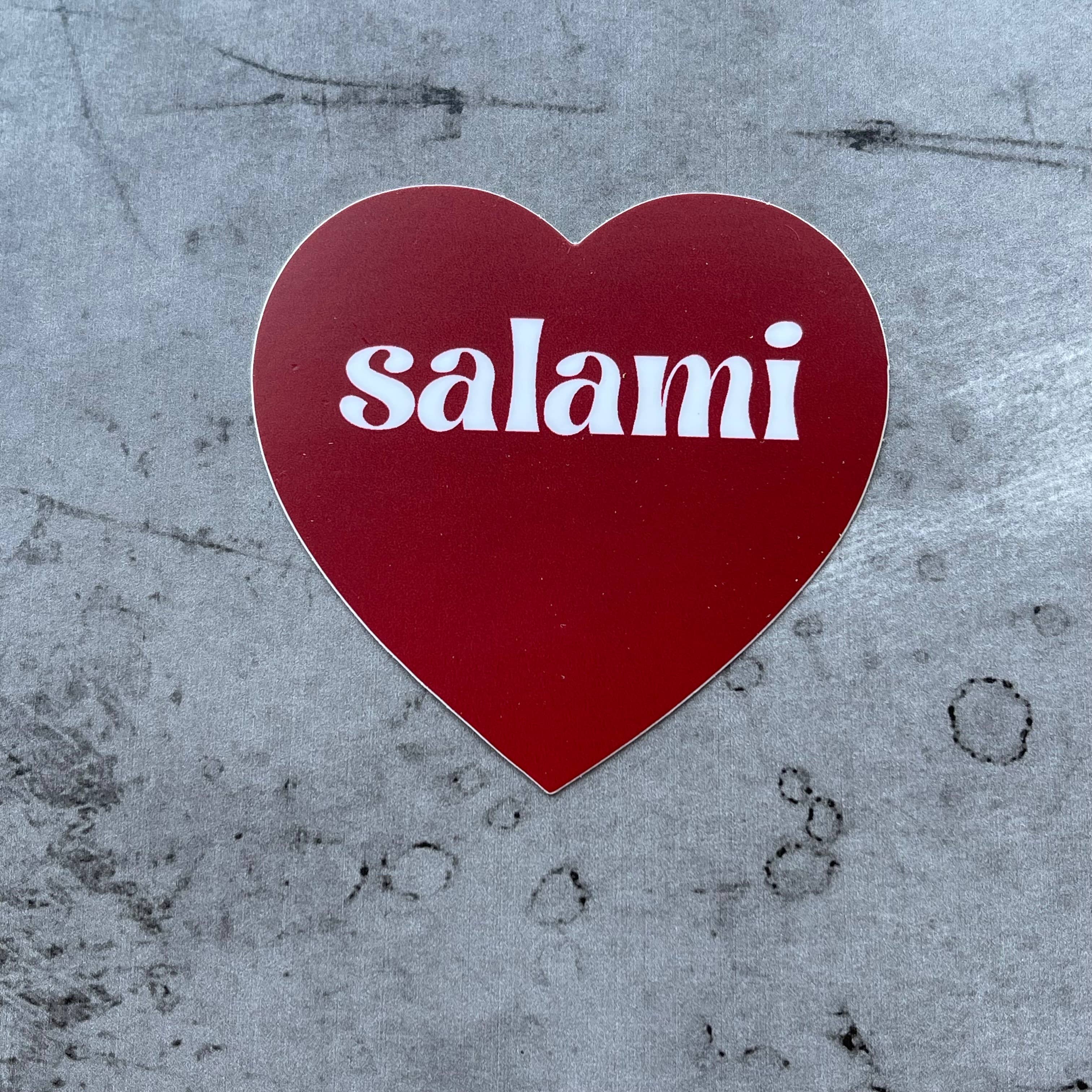 Salami Heart Sticker - Proper