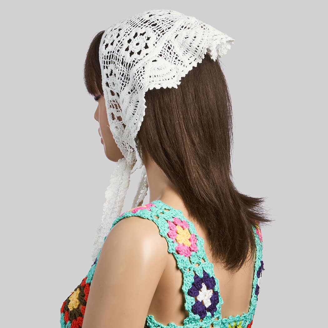 CROCHET HEAD WRAP OR SHOULDER WRAP ACCESSORY - Proper